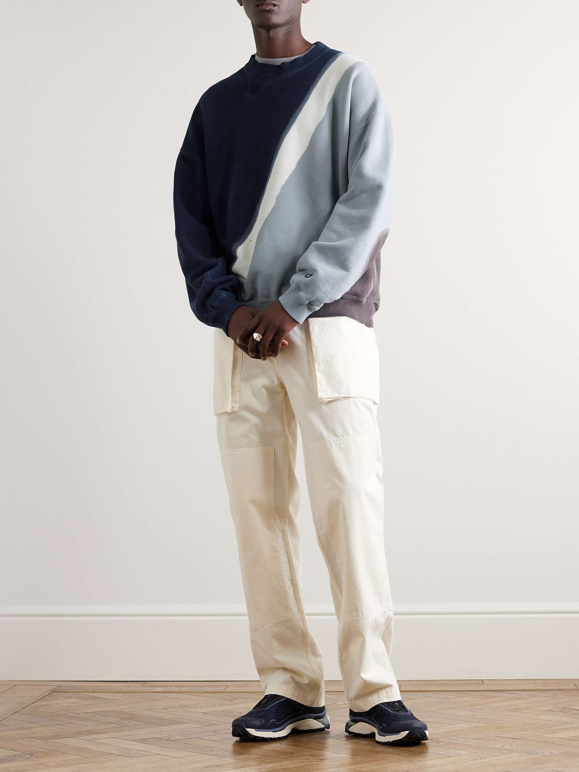 NOMA T.D. Twist Hand-Dyed Cotton-Jersey Sweatshirt
