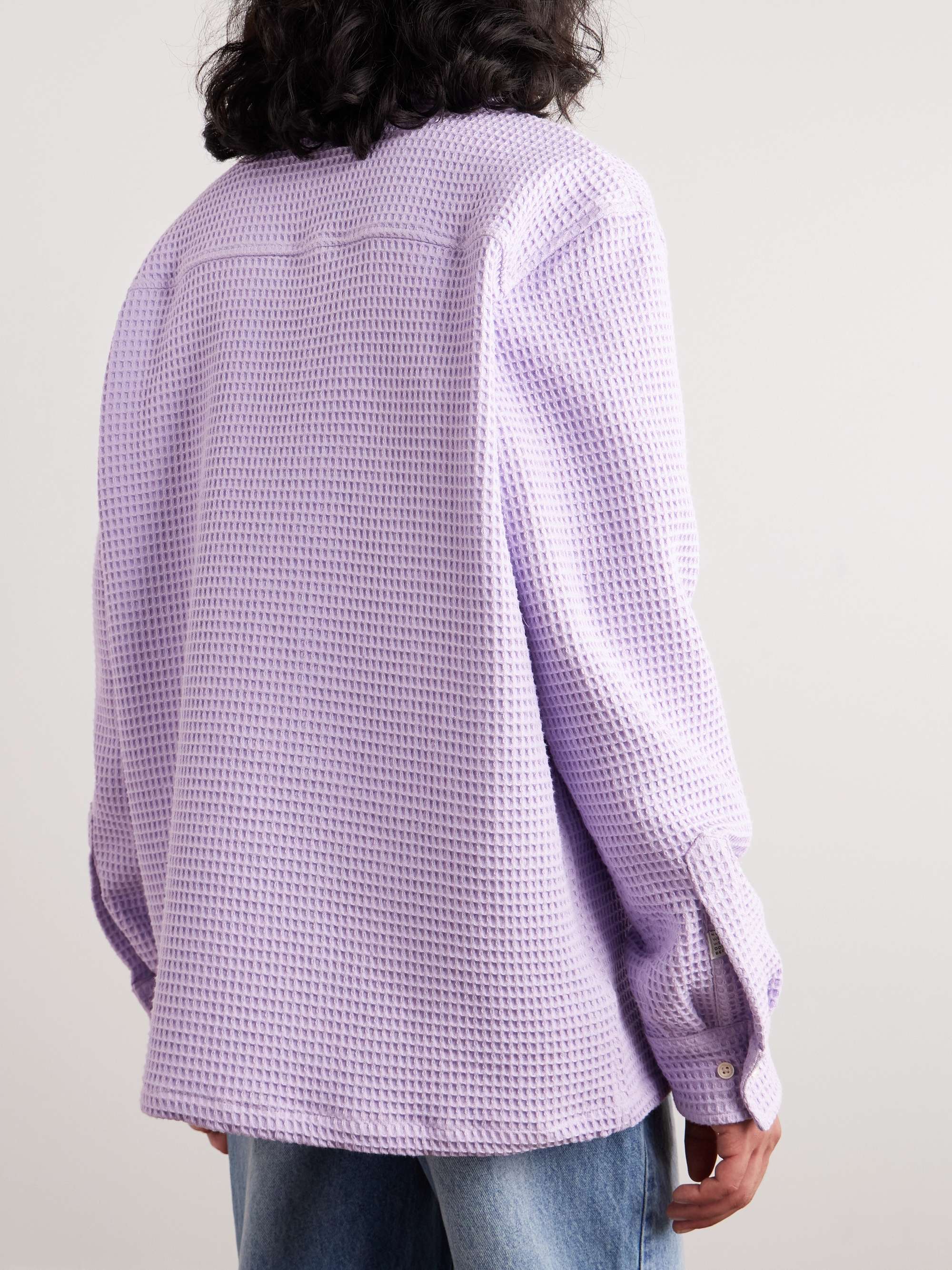A KIND OF GUISE Atrato Waffle-Knit Cotton Shirt