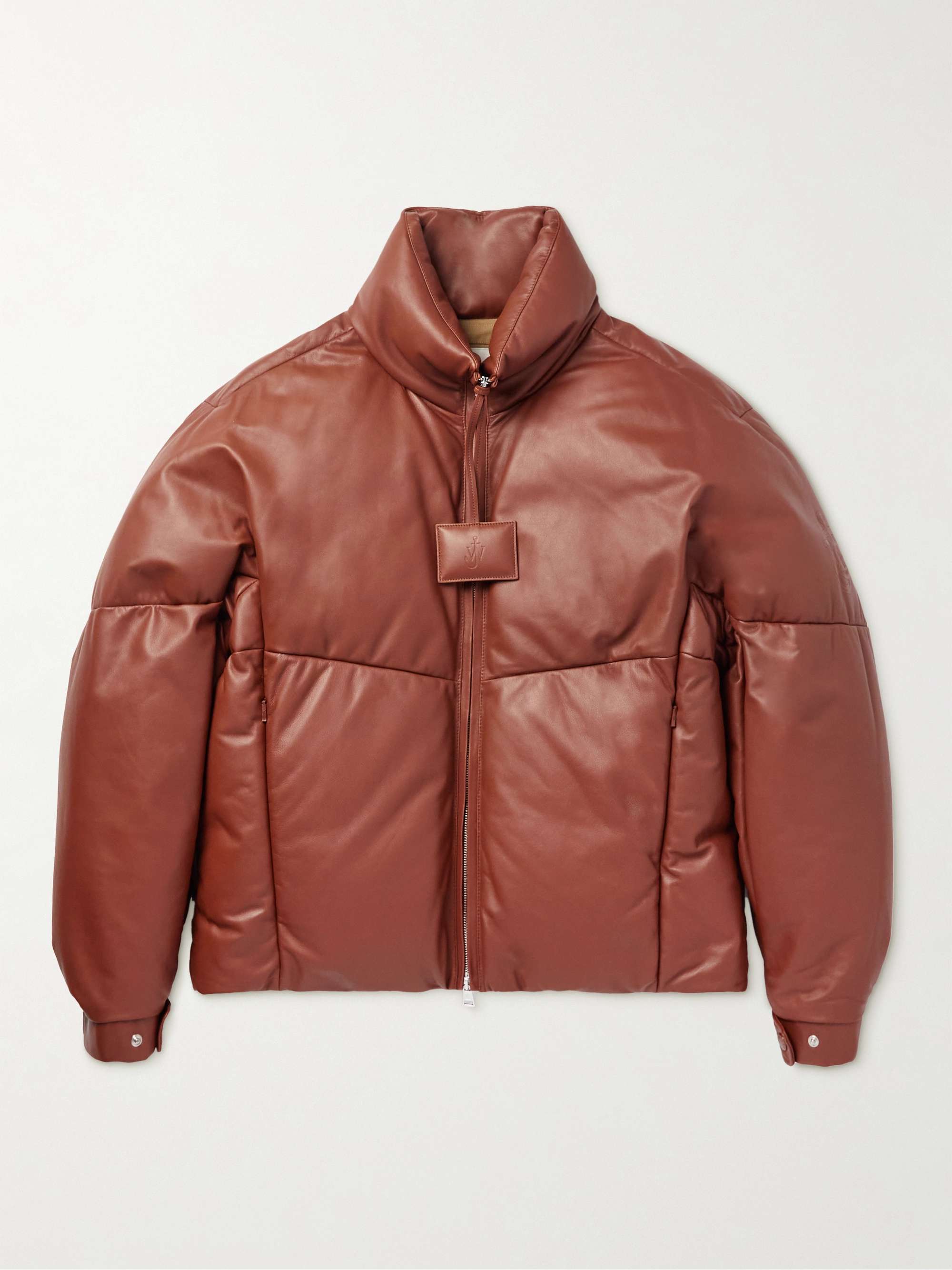 1 Moncler JW Anderson Grasmoor Padded Leather Down Jacket