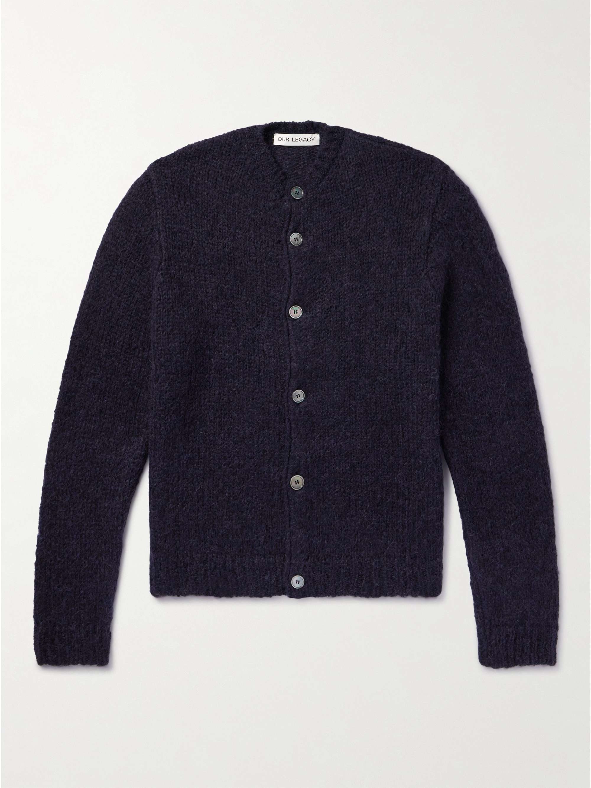 Opa Brushed Ribbed-Knit Cardigan