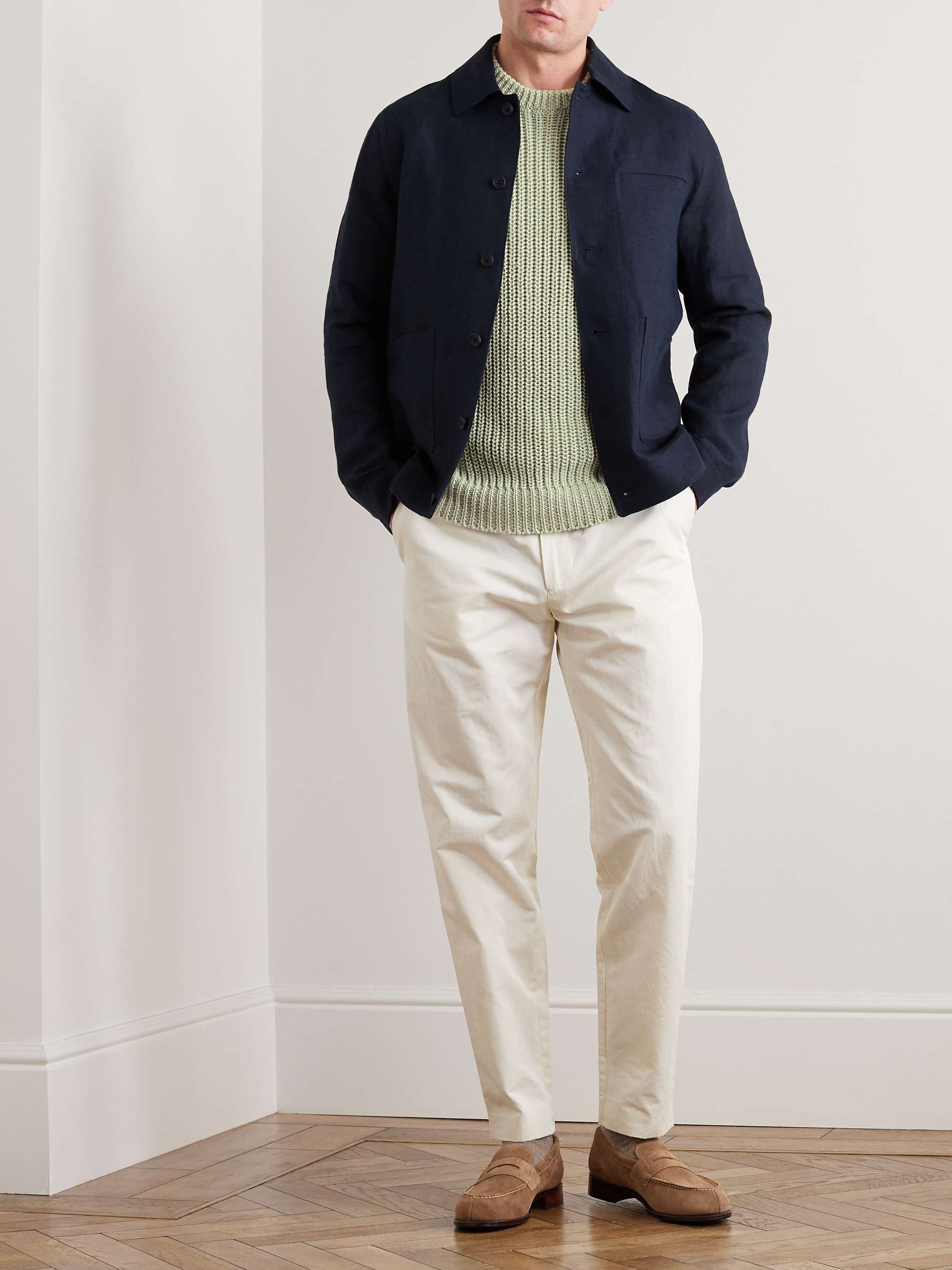 RICHARD JAMES Ribbed Linen Sweater
