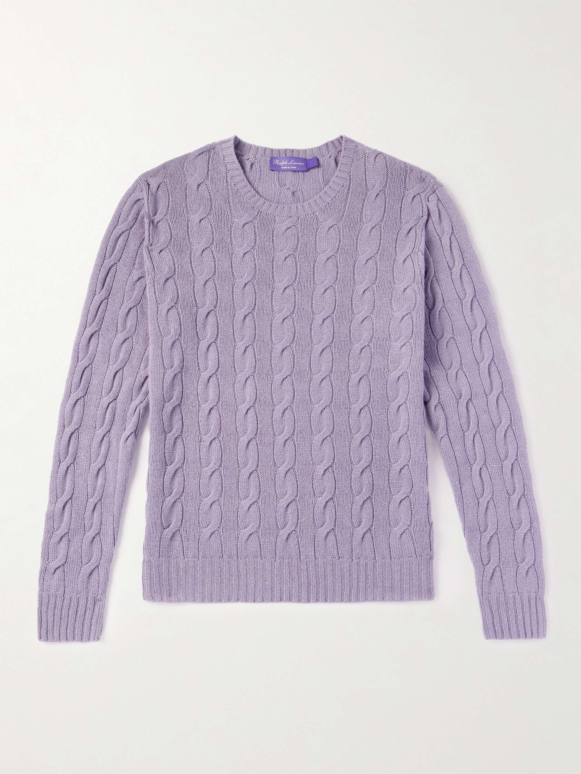 Purple Label Ralph Lauren Jacquard-Knit Cashmere Cardigan - ShopStyle