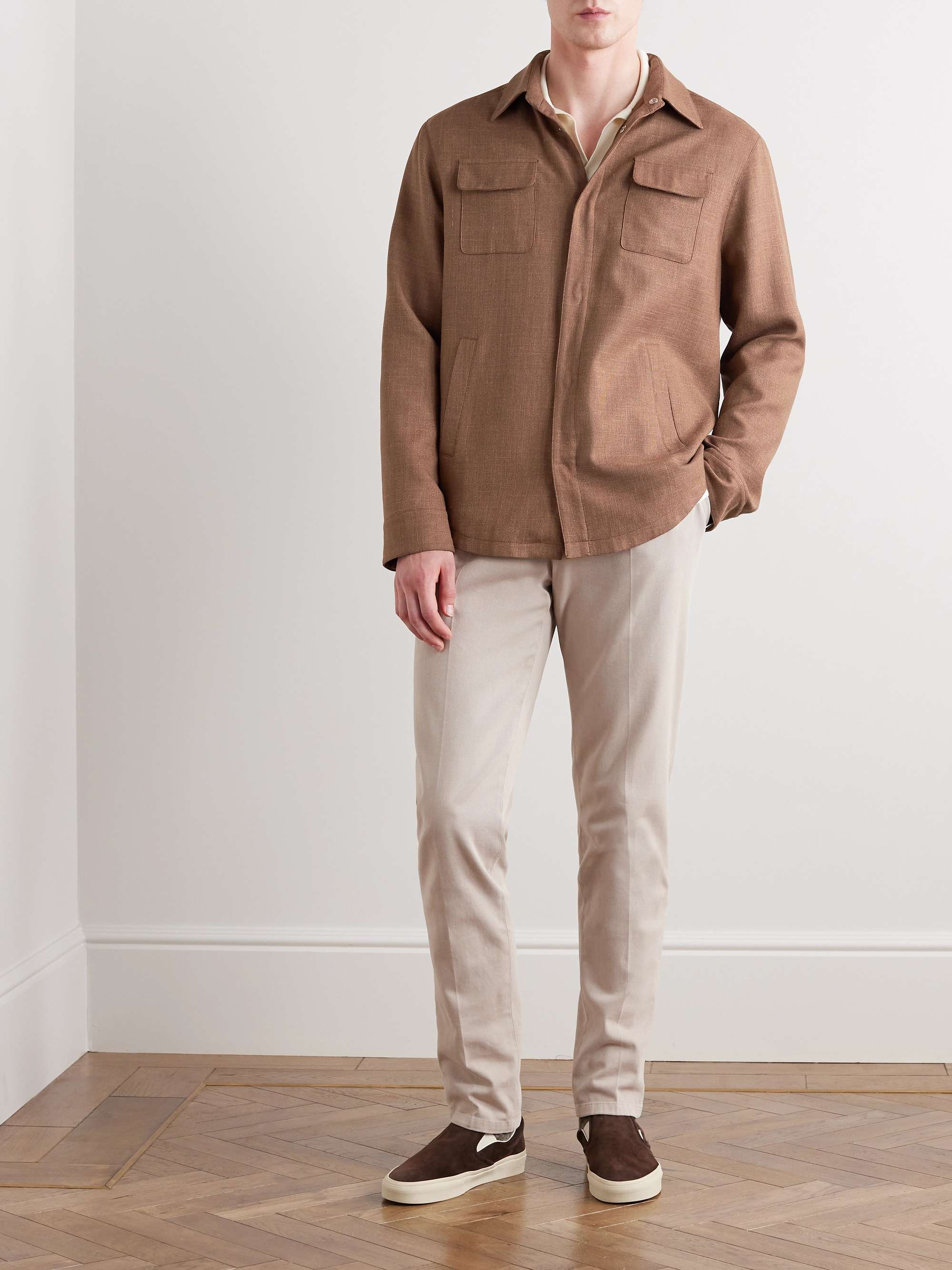 THOM SWEENEY Linen, Wool and Silk-Blend Jacket