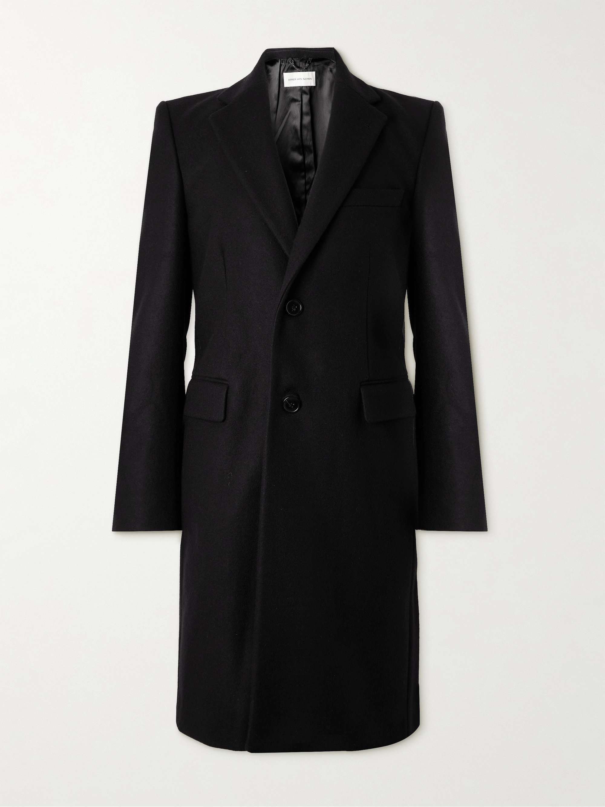 Wool-Blend Felt Coat