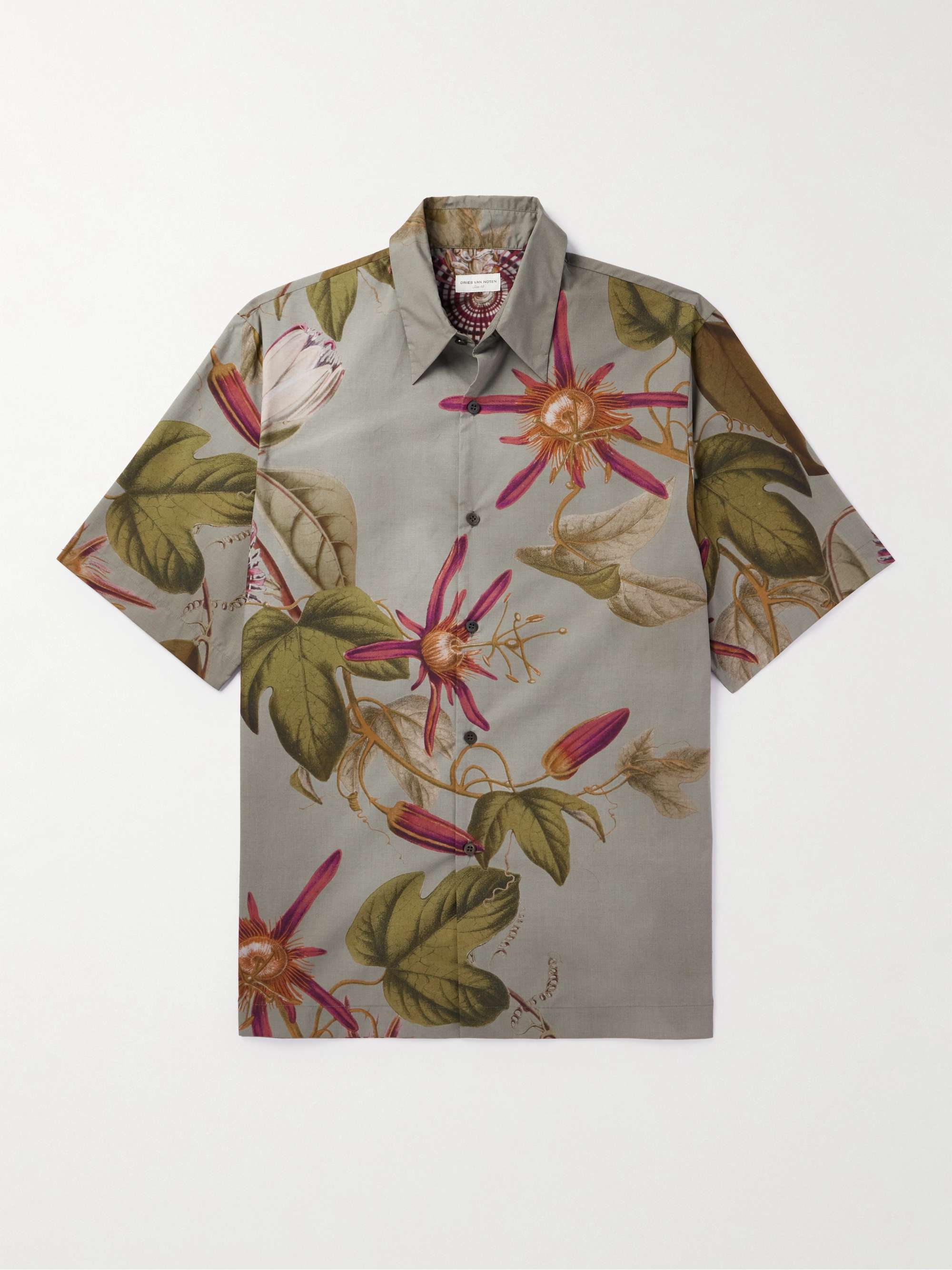 DRIES VAN NOTEN Floral-Print Cotton-Poplin Shirt for Men | MR PORTER