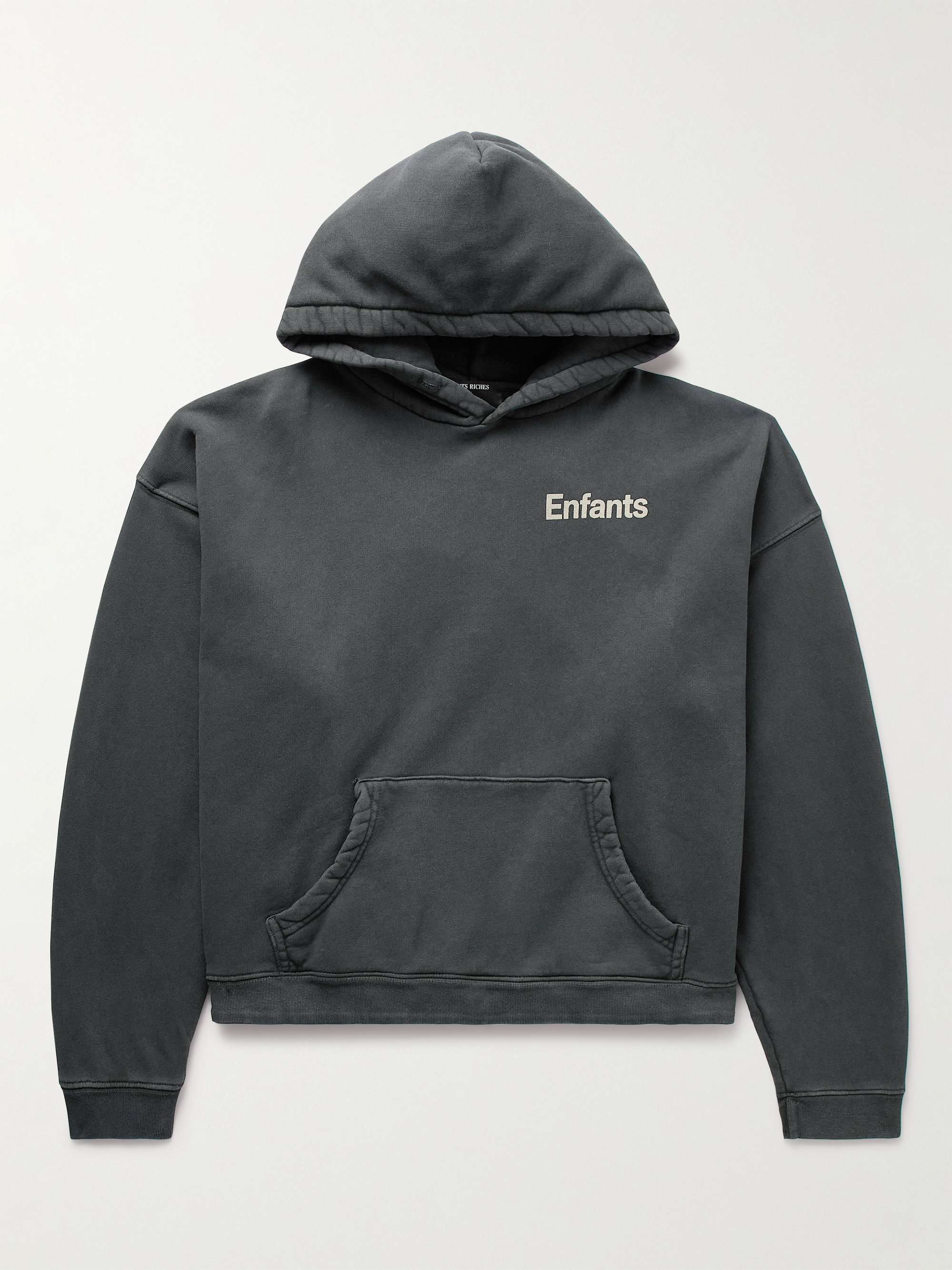 ENFANTS RICHES DÉPRIMÉS Printed Cotton-Jersey Hoodie for Men | MR