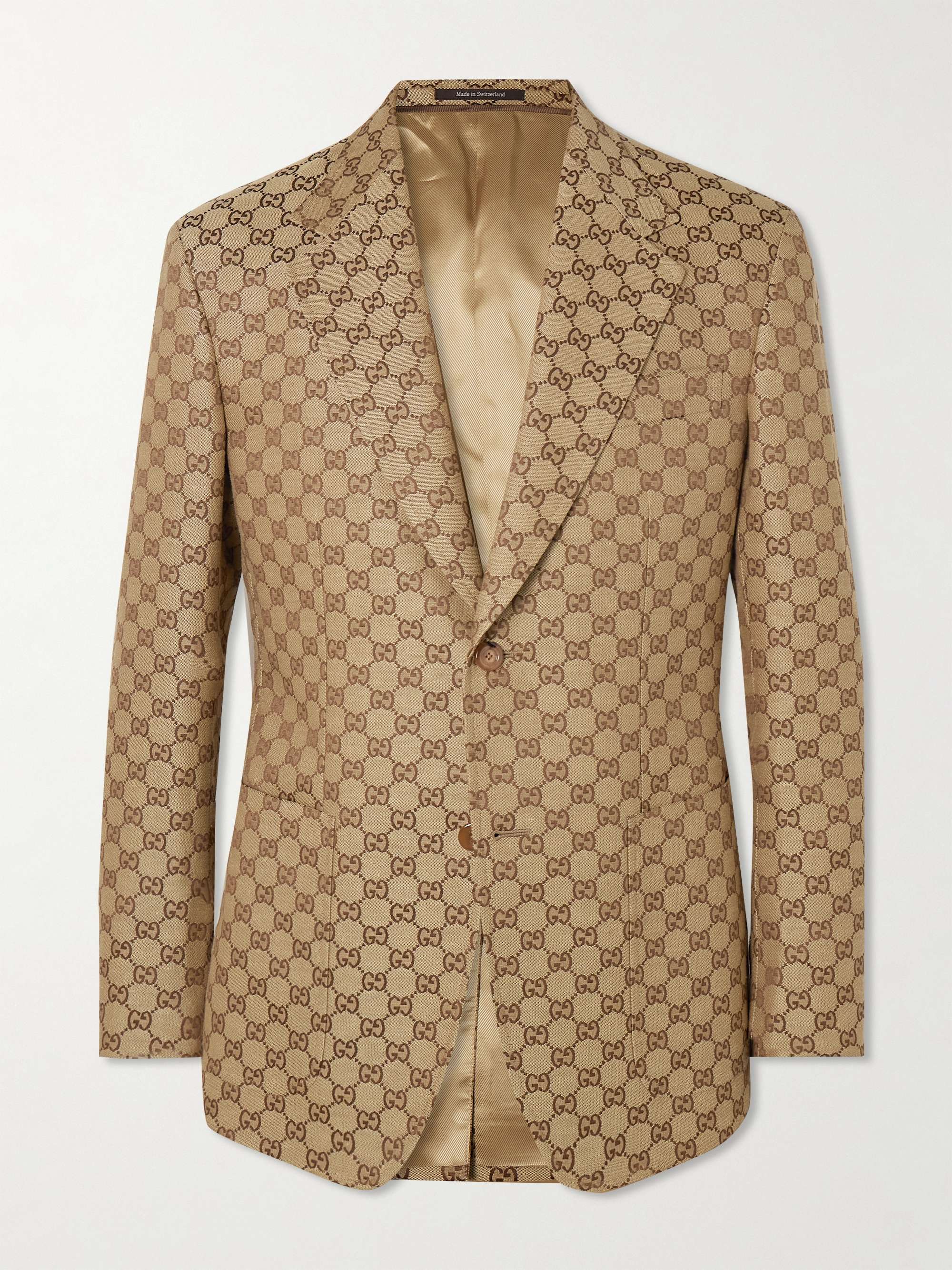 Gucci GG Linen-Blend Blazer