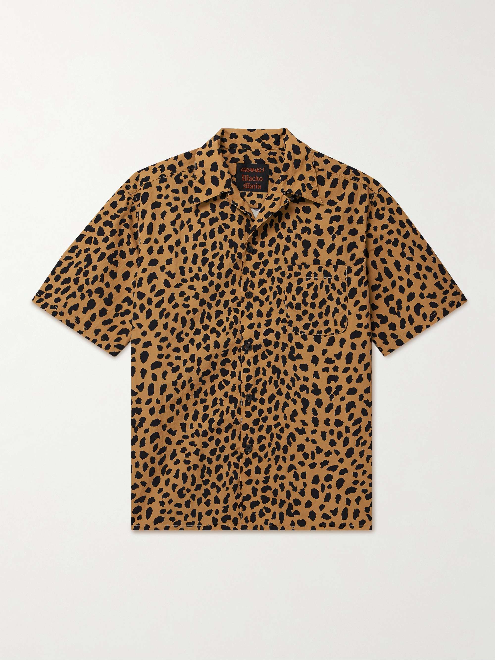 + Gramicci Convertible-Collar Leopard-Print Nylon Shirt