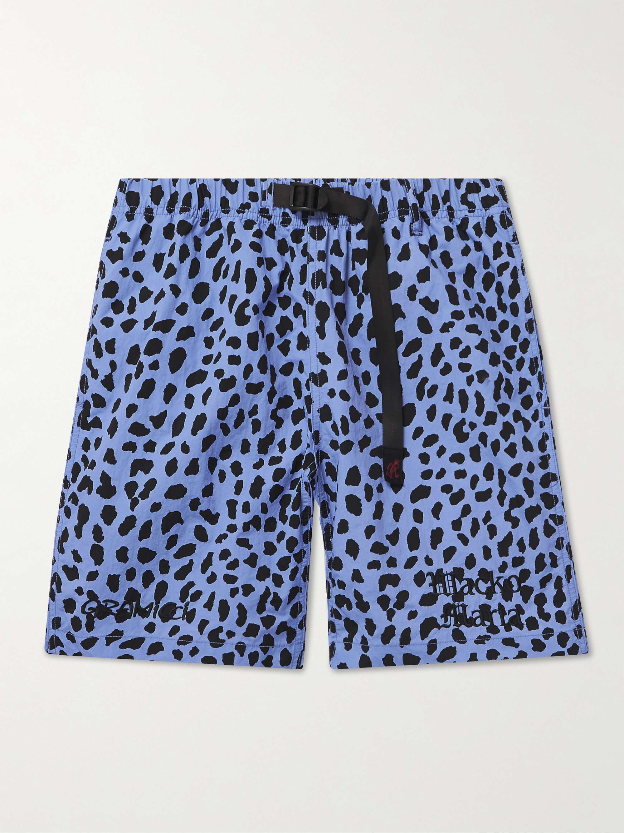 + Gramicci Straight-Leg Belted Leopard-Print Nylon Shorts