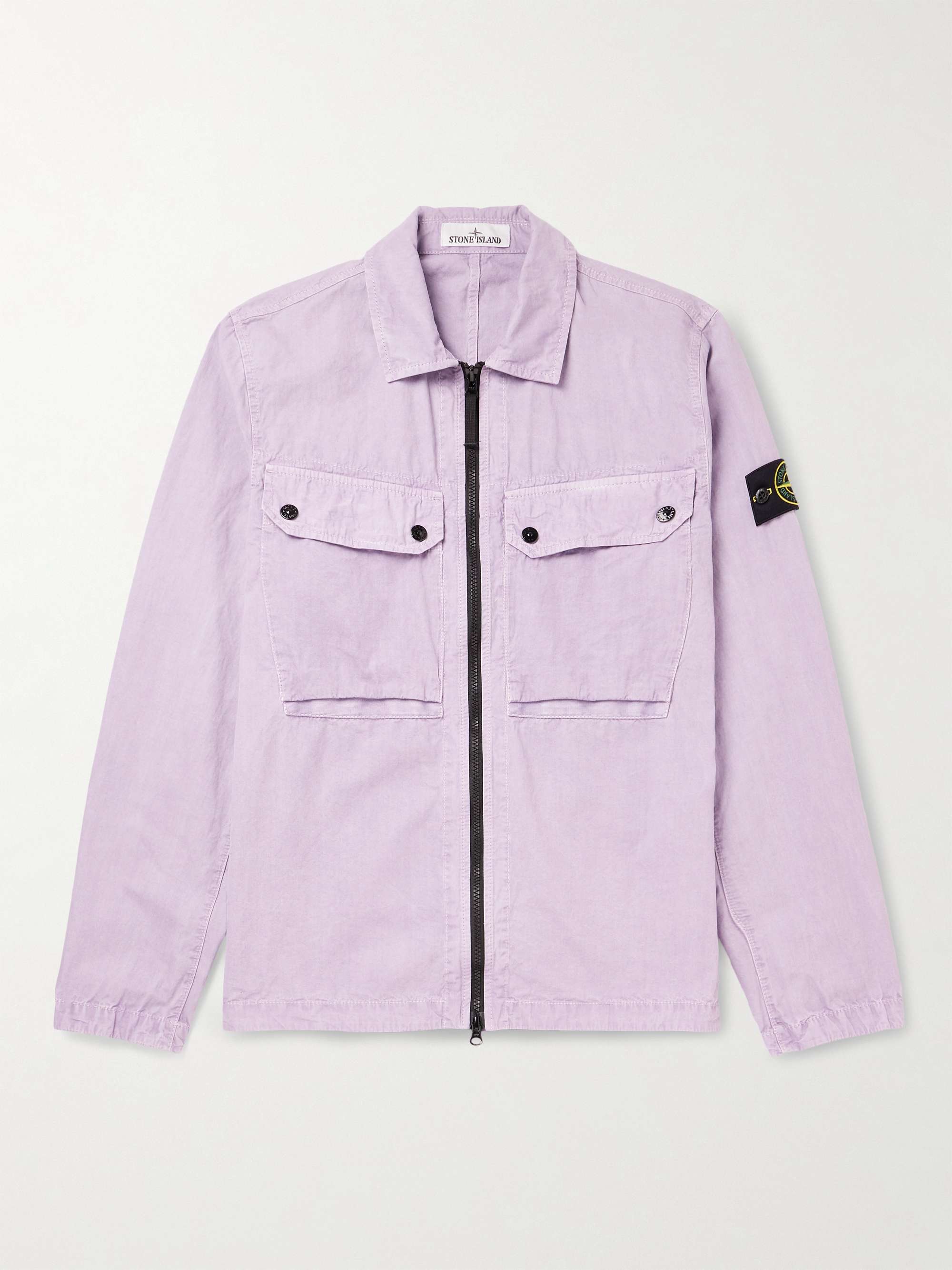 Stone Island Men's Logo-Appliquéd Overshirt