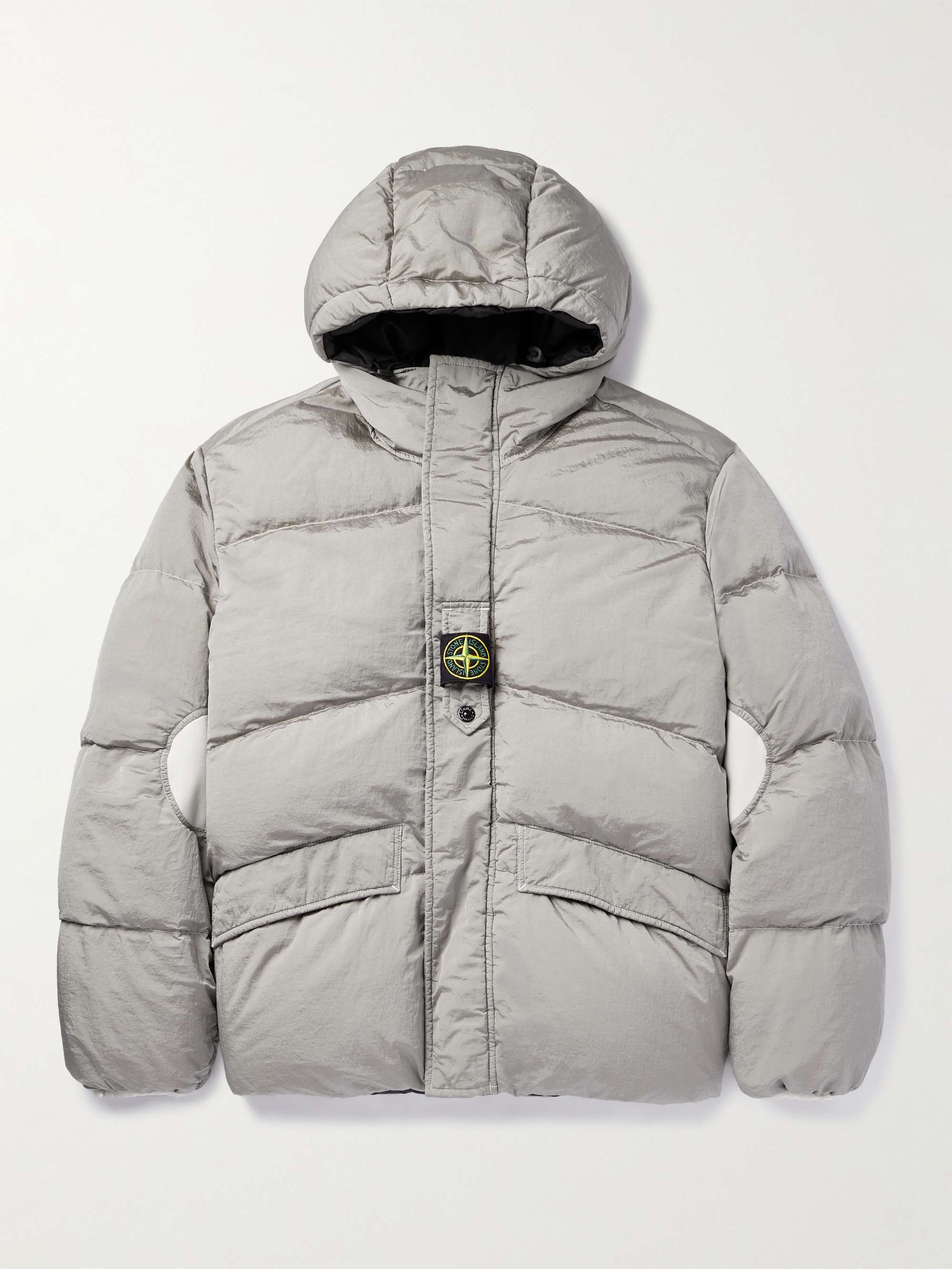 Stone Island - Quilted Hooded Shell Down Jacket - Gray Stone Island