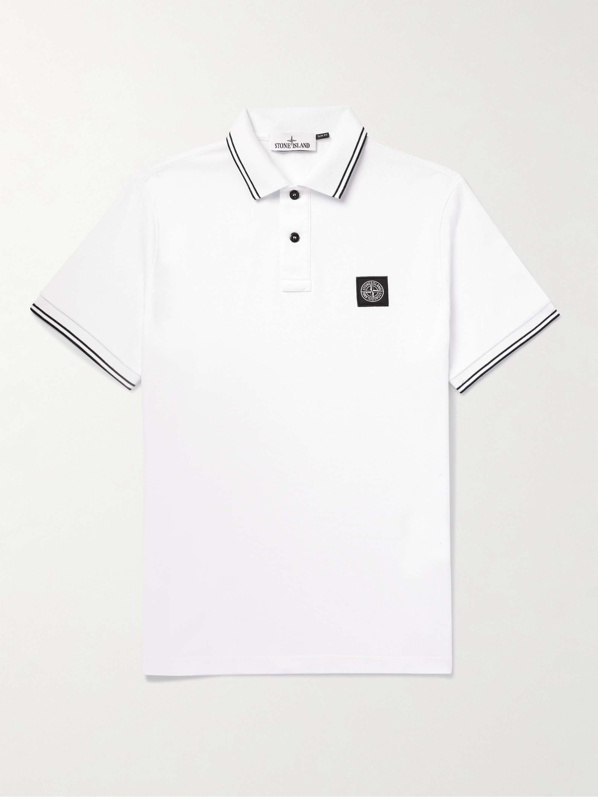 Logo-Appliquéd Cotton-Blend Piqué Polo Shirt