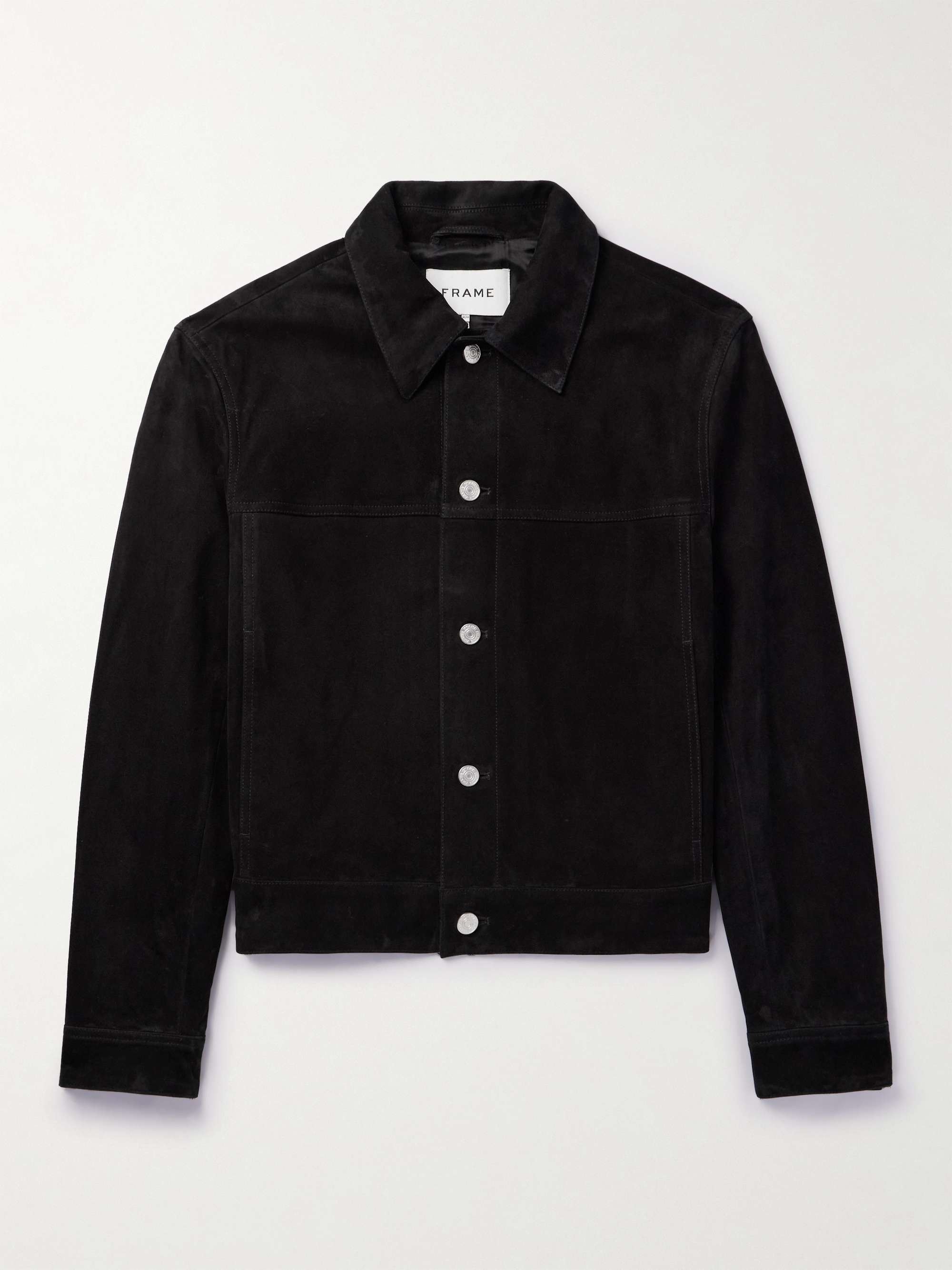 FRAME Suede Trucker Jacket for Men | MR PORTER