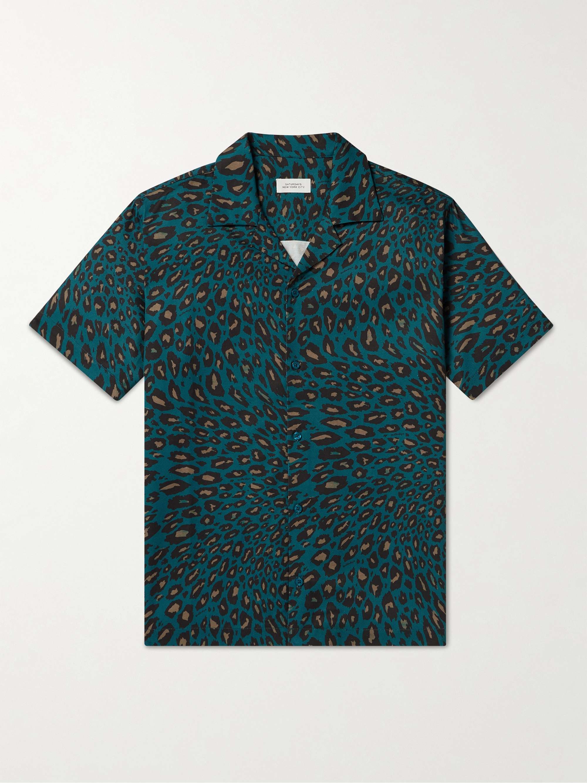 Canty Sound Camp-Collar Cotton and TENCEL™ Lyocell-Blend Twill Shirt