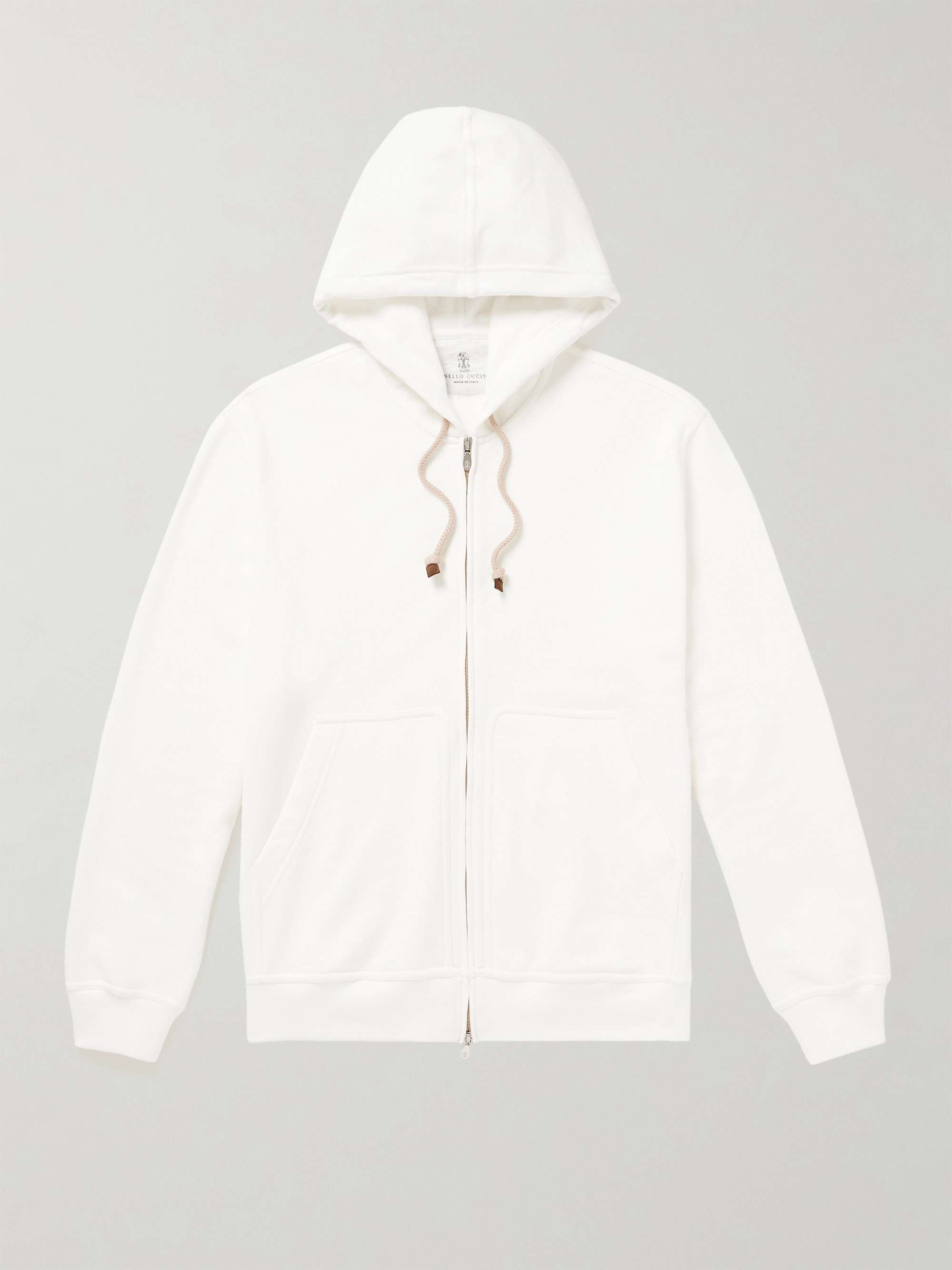 BRUNELLO CUCINELLI Cotton-Jersey Zip-Up Hoodie for Men | MR PORTER