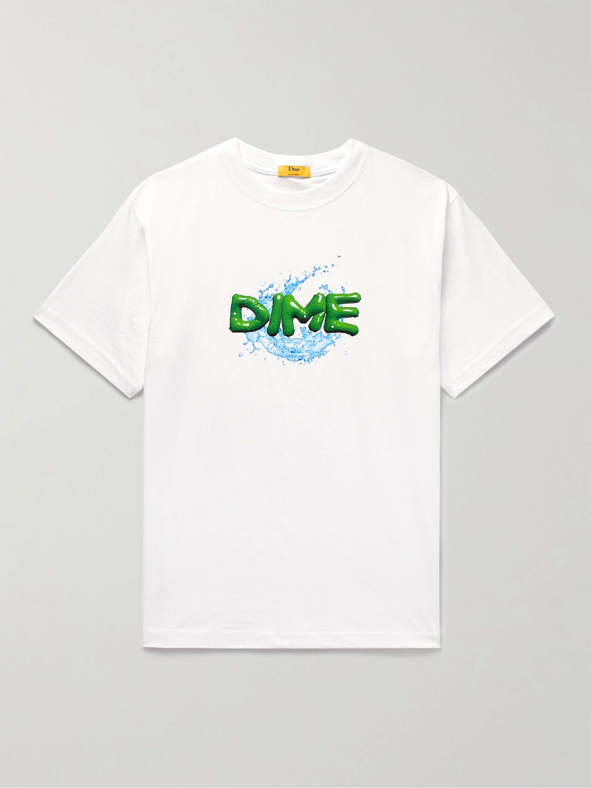 Pima jersey T-shirt with logo print