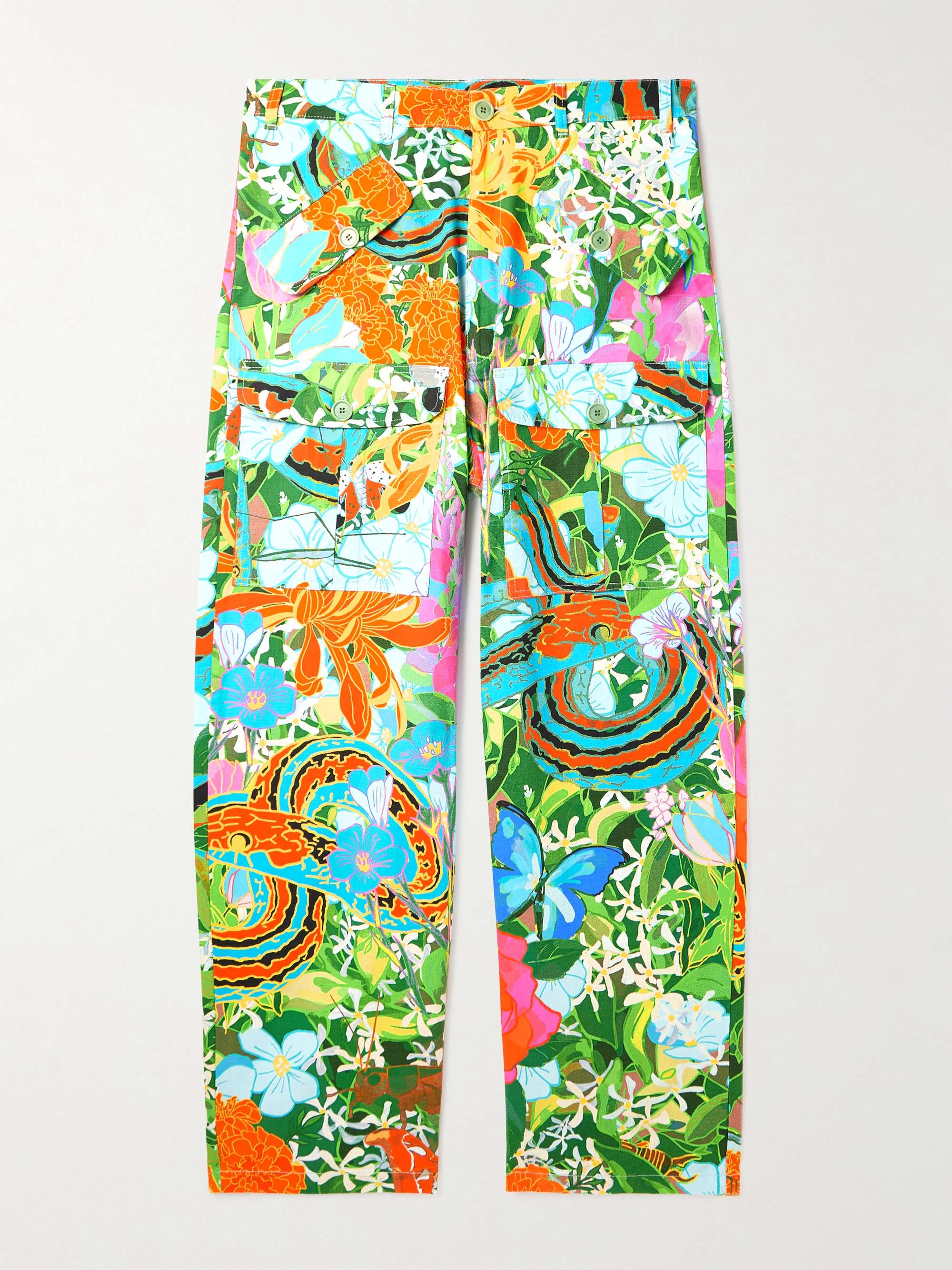 gucci floral trousers