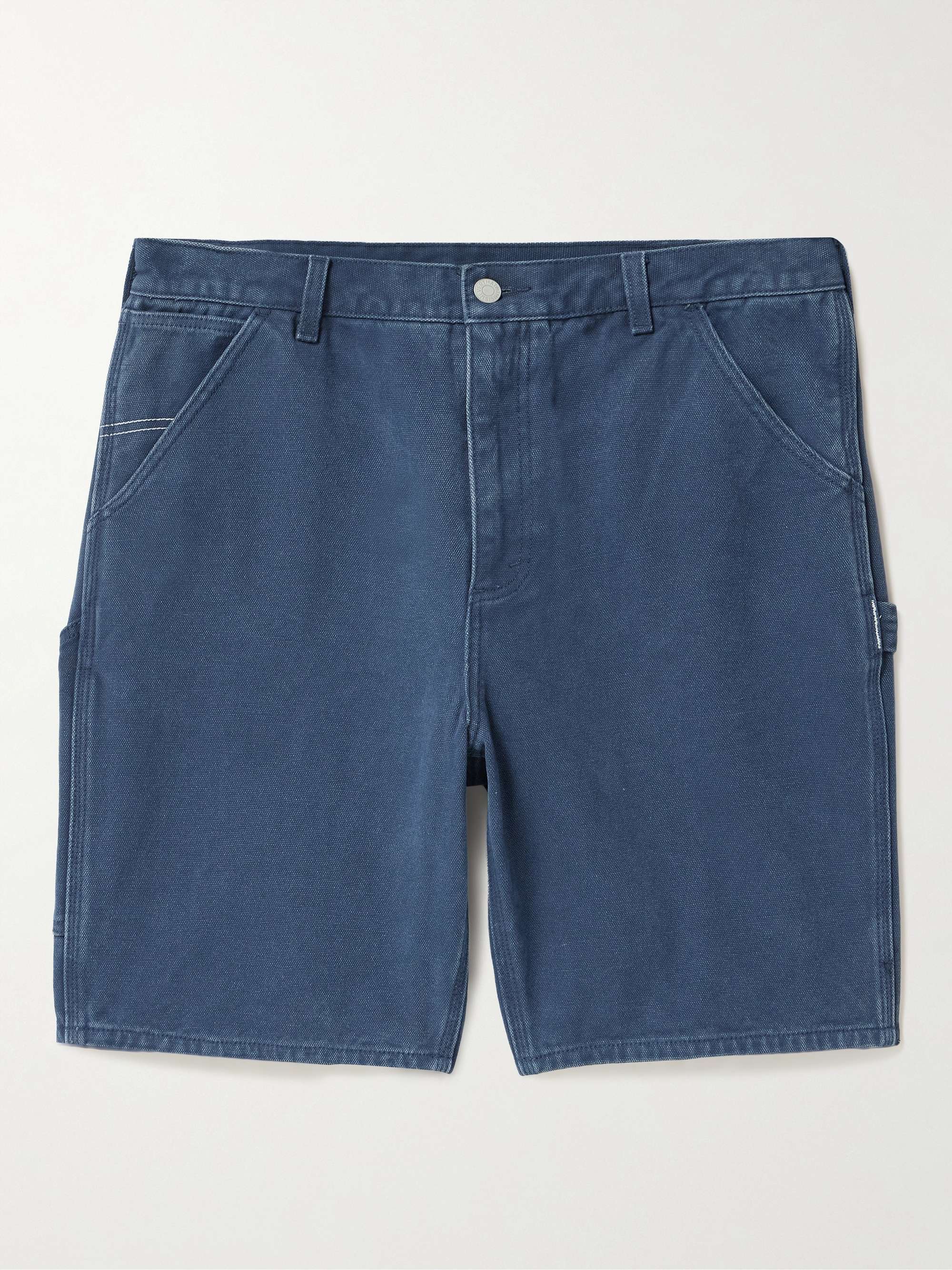 Carpenter Straight-Leg Cotton-Blend Canvas Shorts