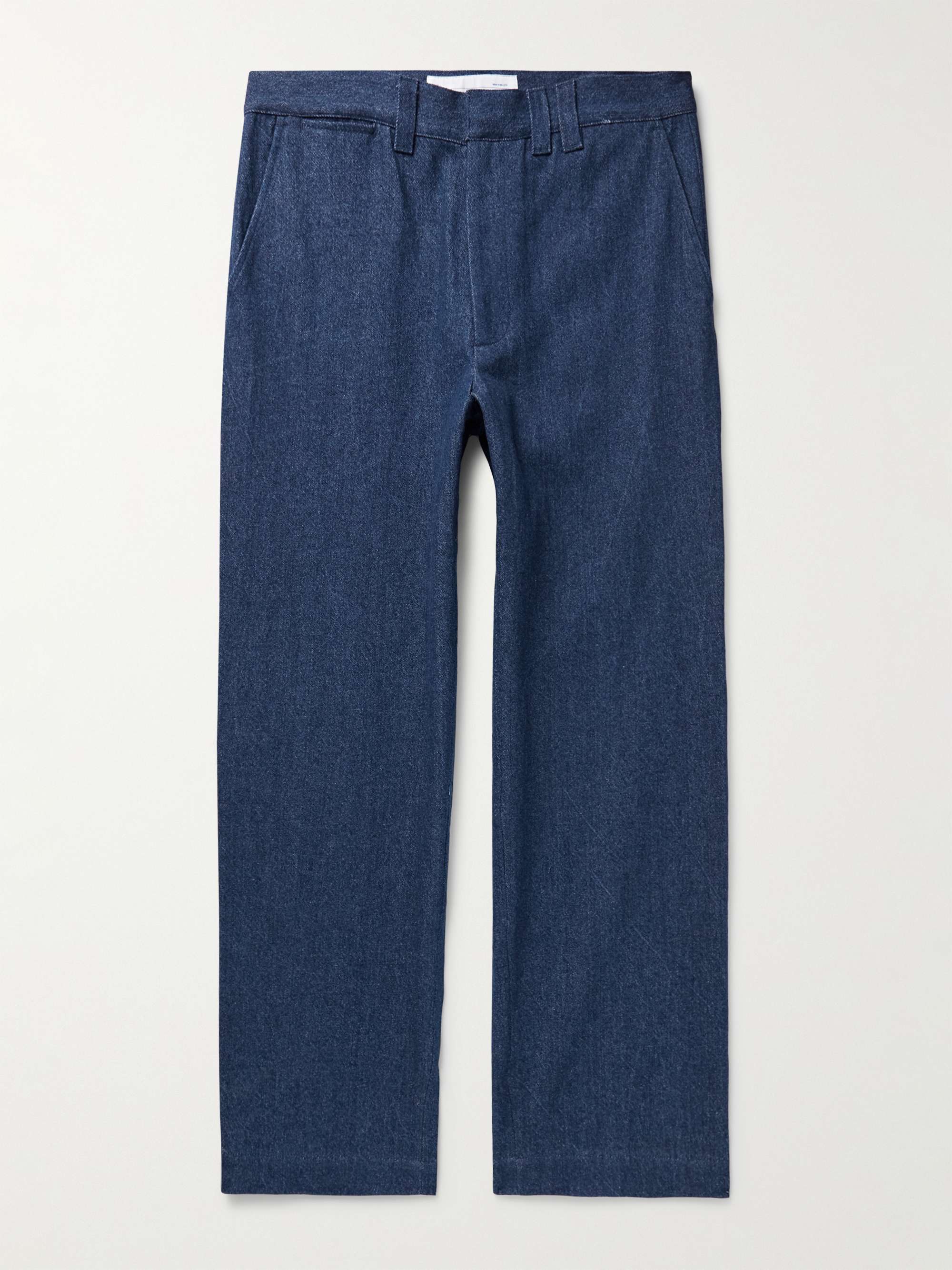 Straight-Leg Indigo-Dyed Denim Trousers