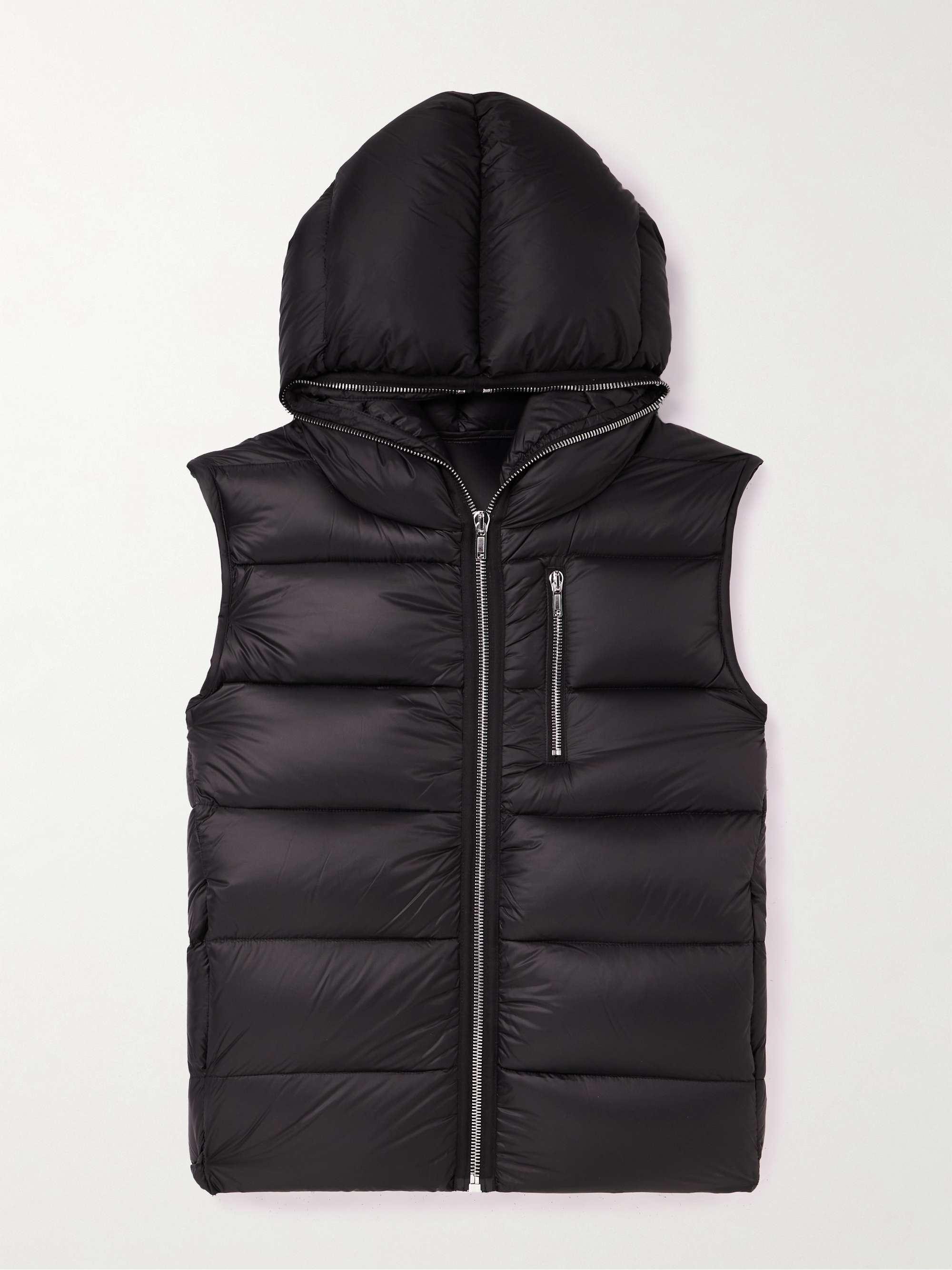 zip-up puffer gilet, Rick Owens