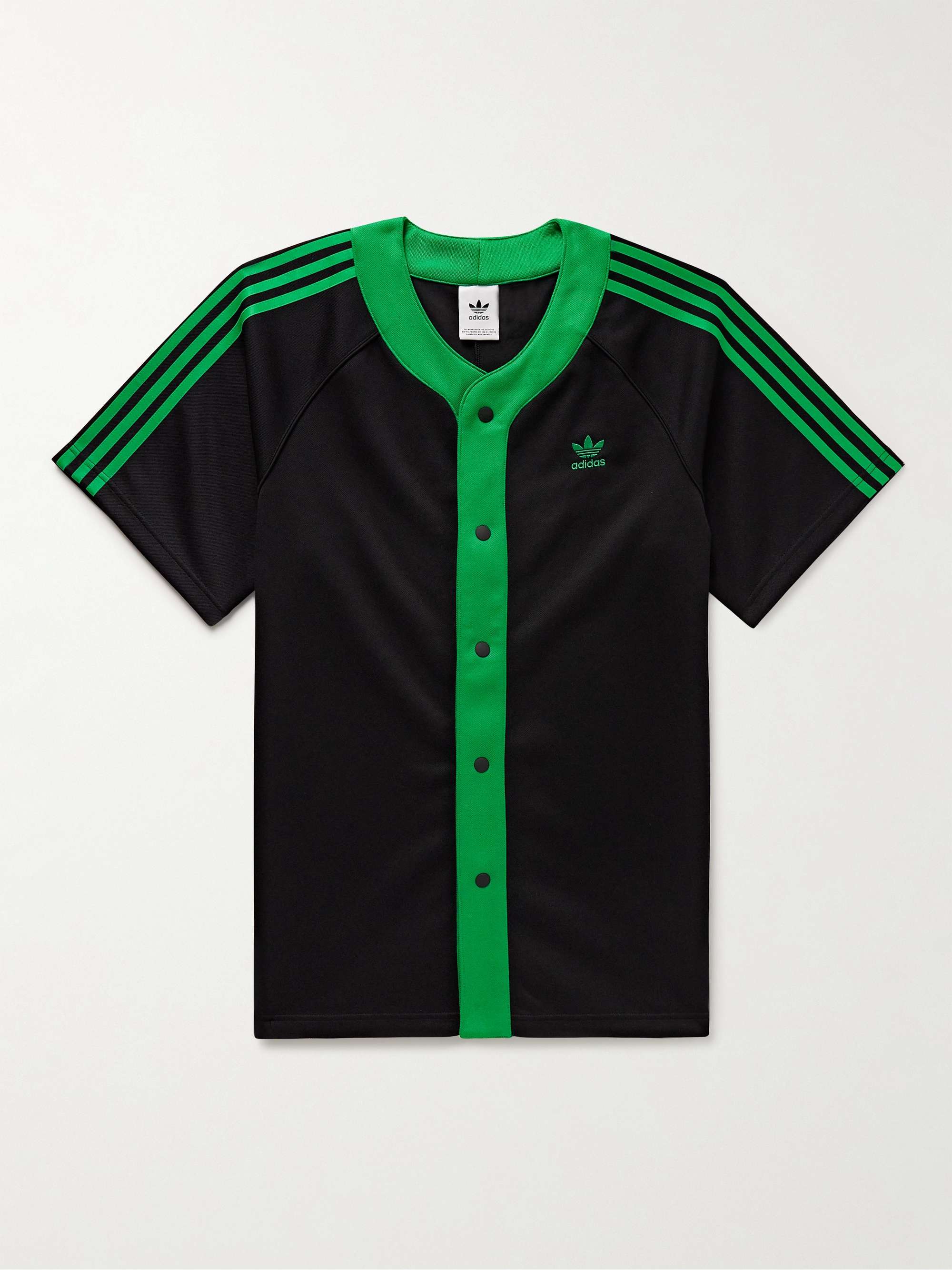 imán monitor Mascotas ADIDAS ORIGINALS Logo-Embroidered Striped Piqué Shirt for Men | MR PORTER