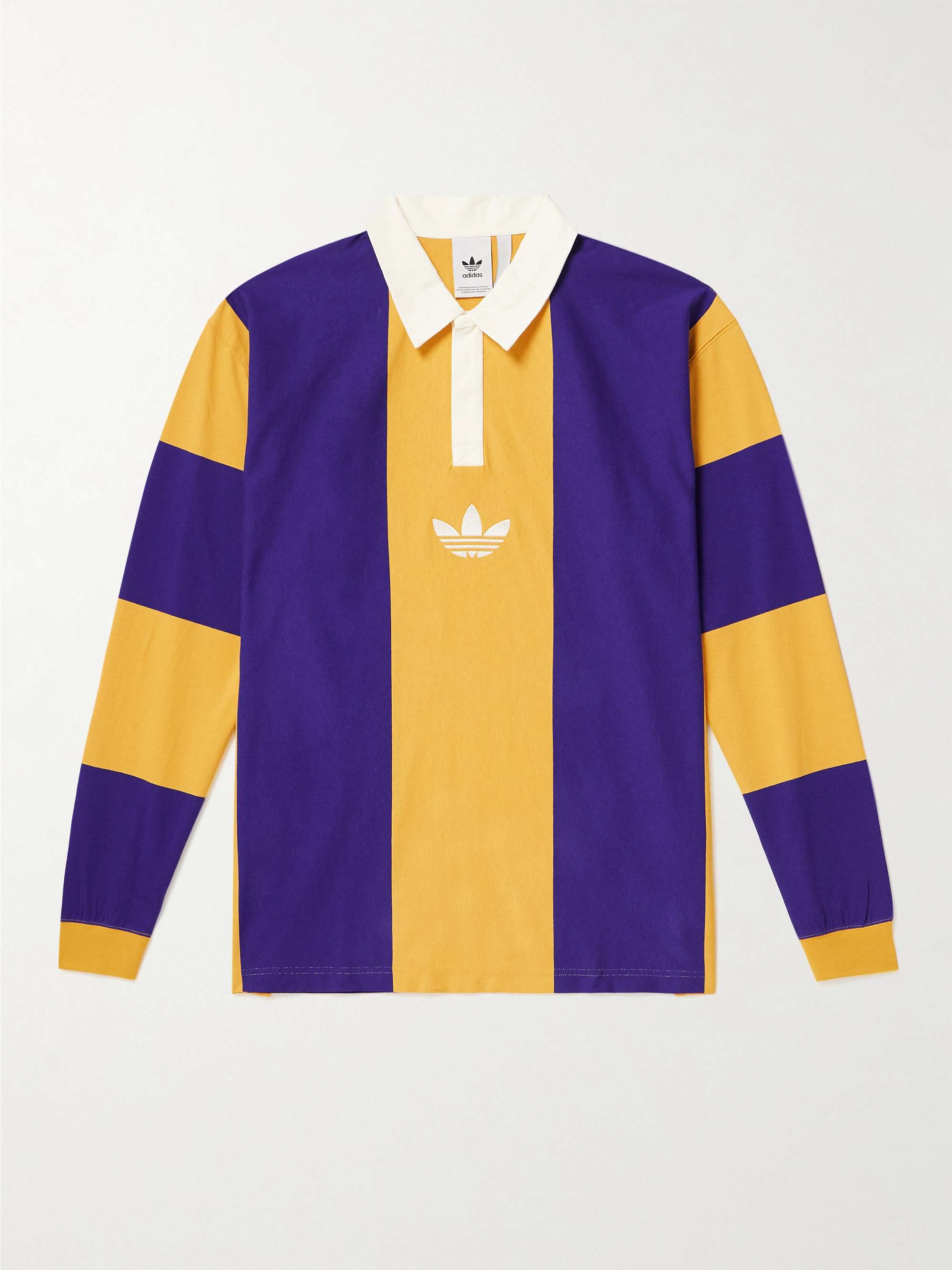 hipoteca Resignación Evaluación ADIDAS ORIGINALS Hack Rugby Logo-Embroidered Striped Cotton-Jersey Polo  Shirt for Men | MR PORTER