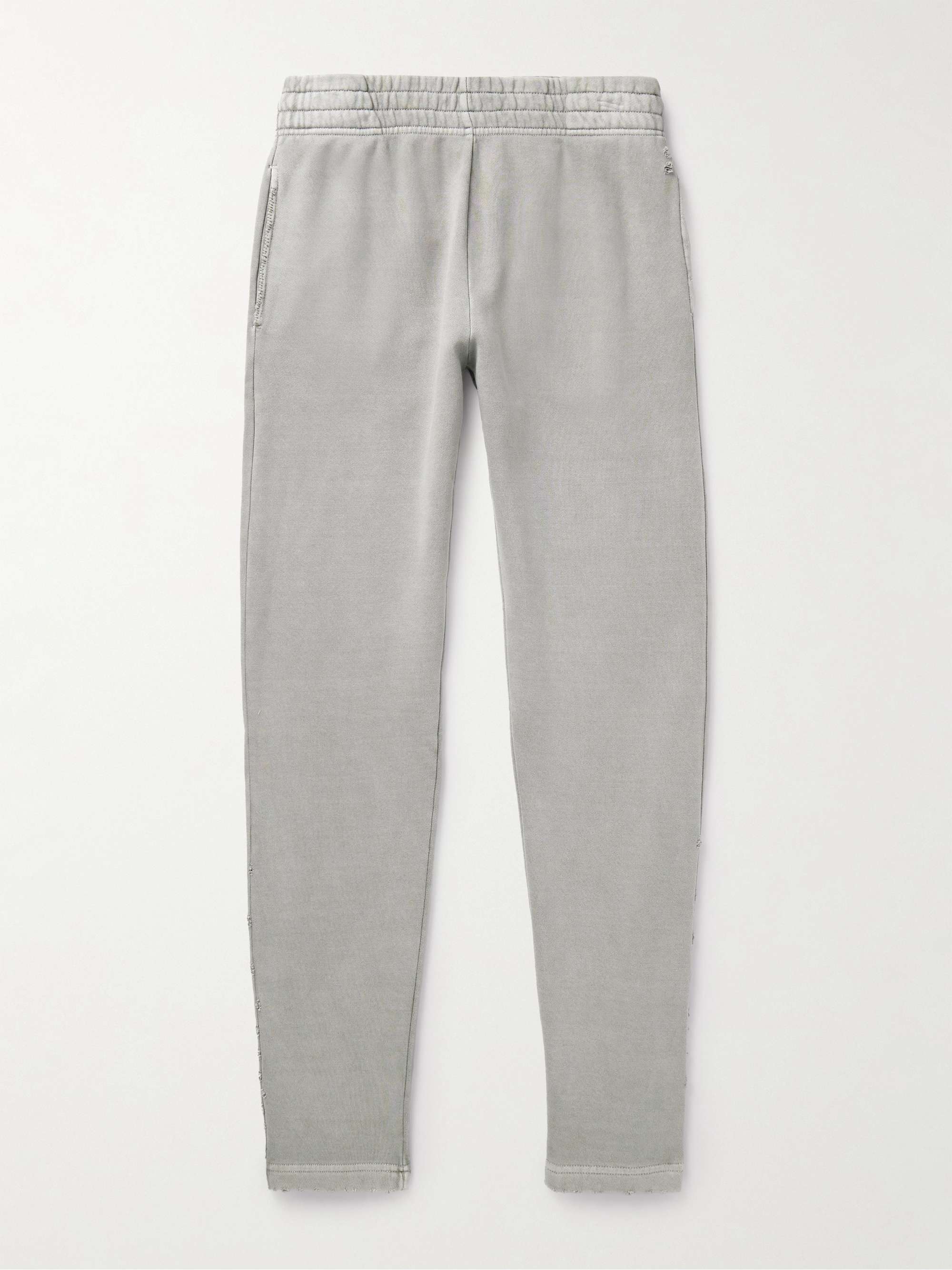 Folsom Tapered Distressed Cotton-Jersey Sweatpants