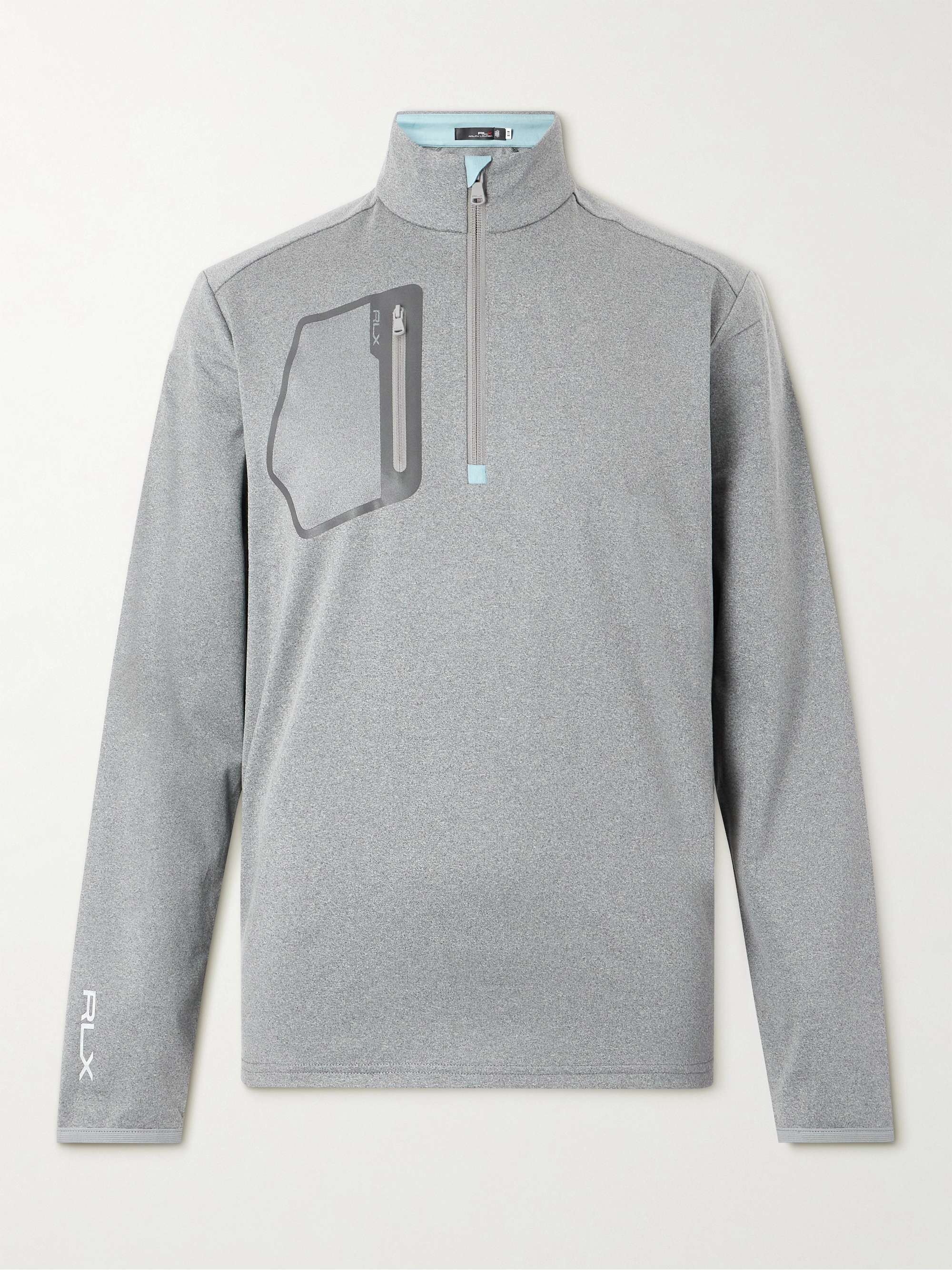 Stretch Recycled-Jersey Half-Zip Golf Top