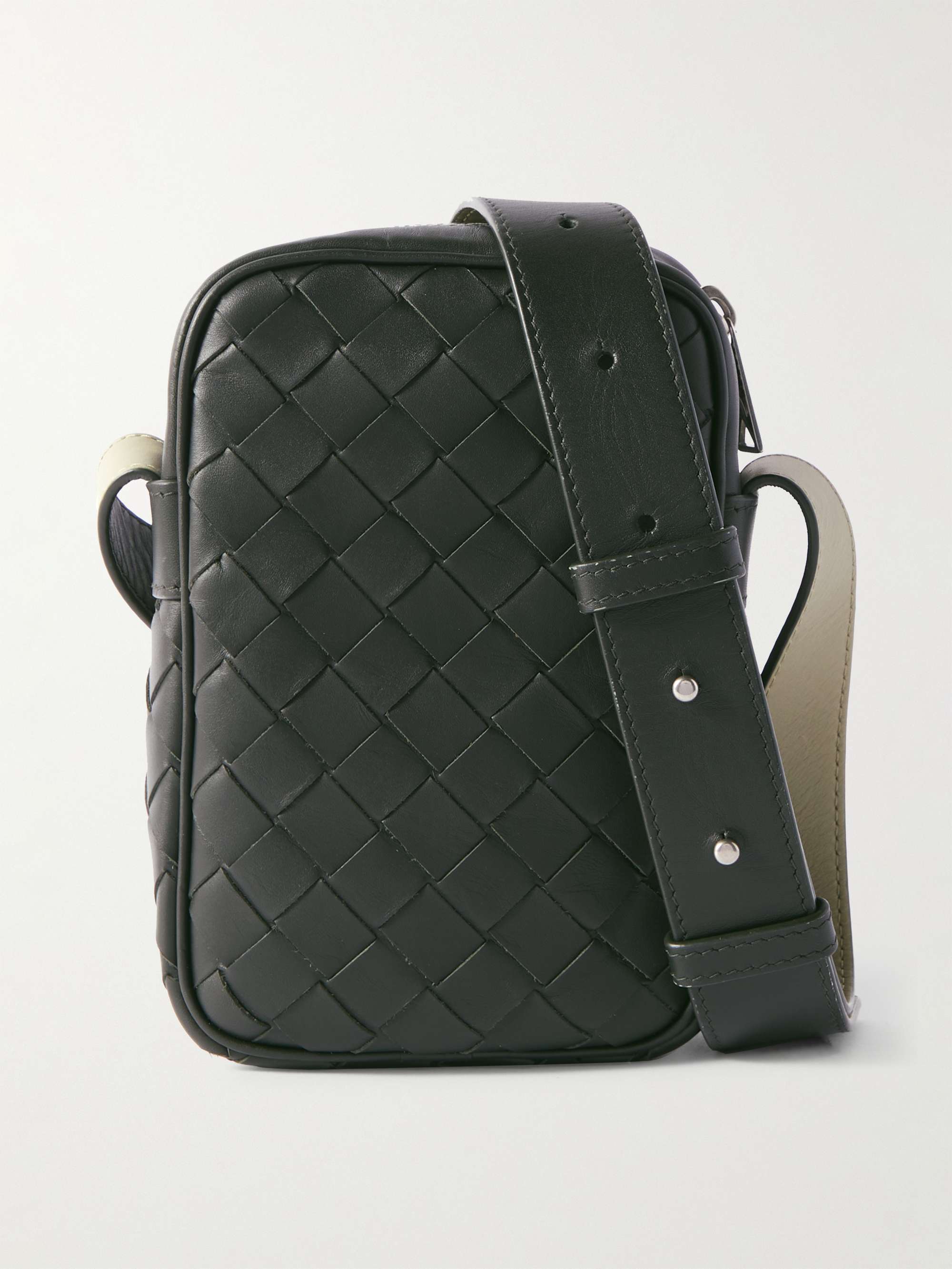BOTTEGA VENETA Intrecciato Leather Phone Pouch for Men