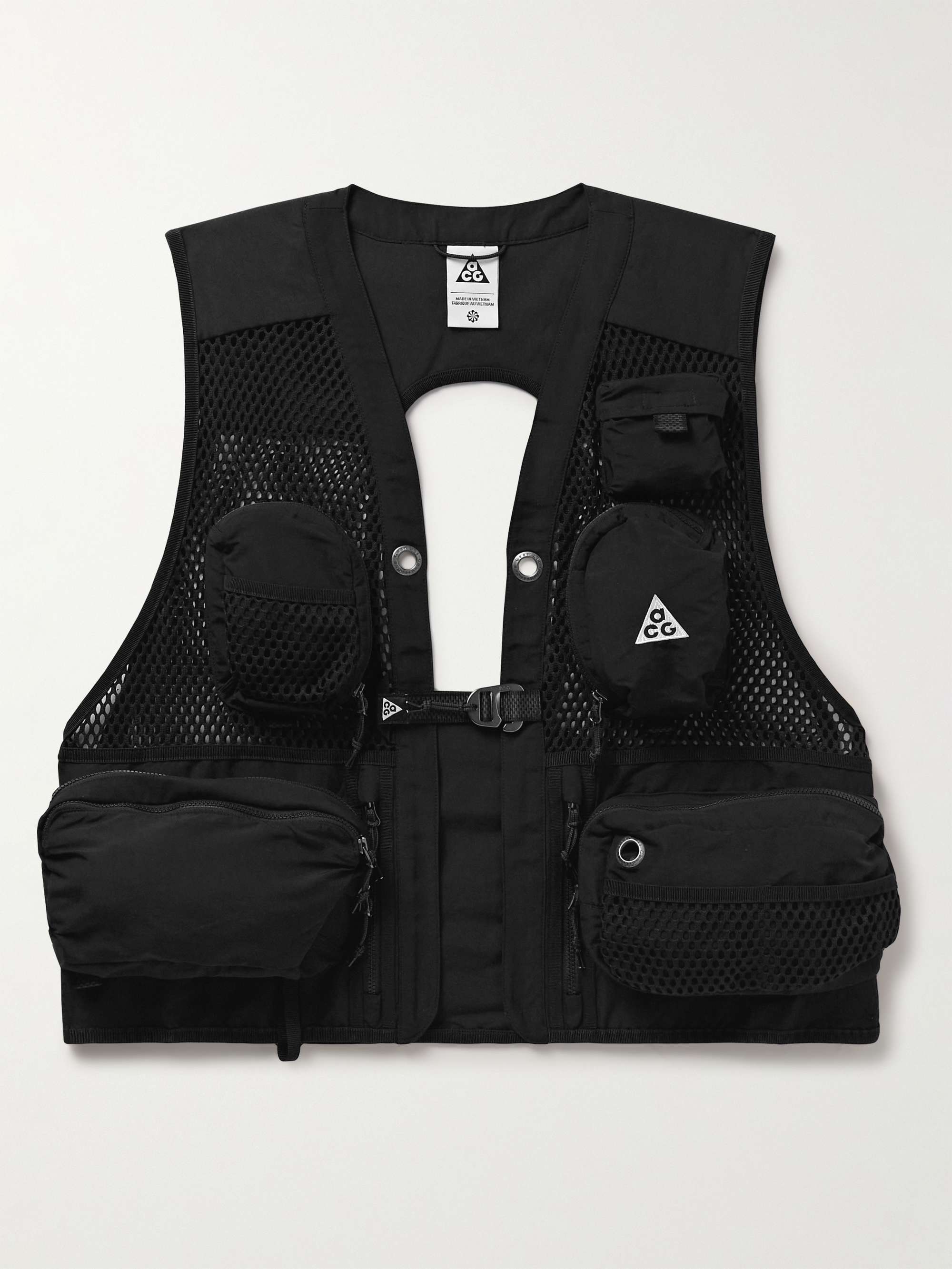 Man Utility Vest With Rubber Branding