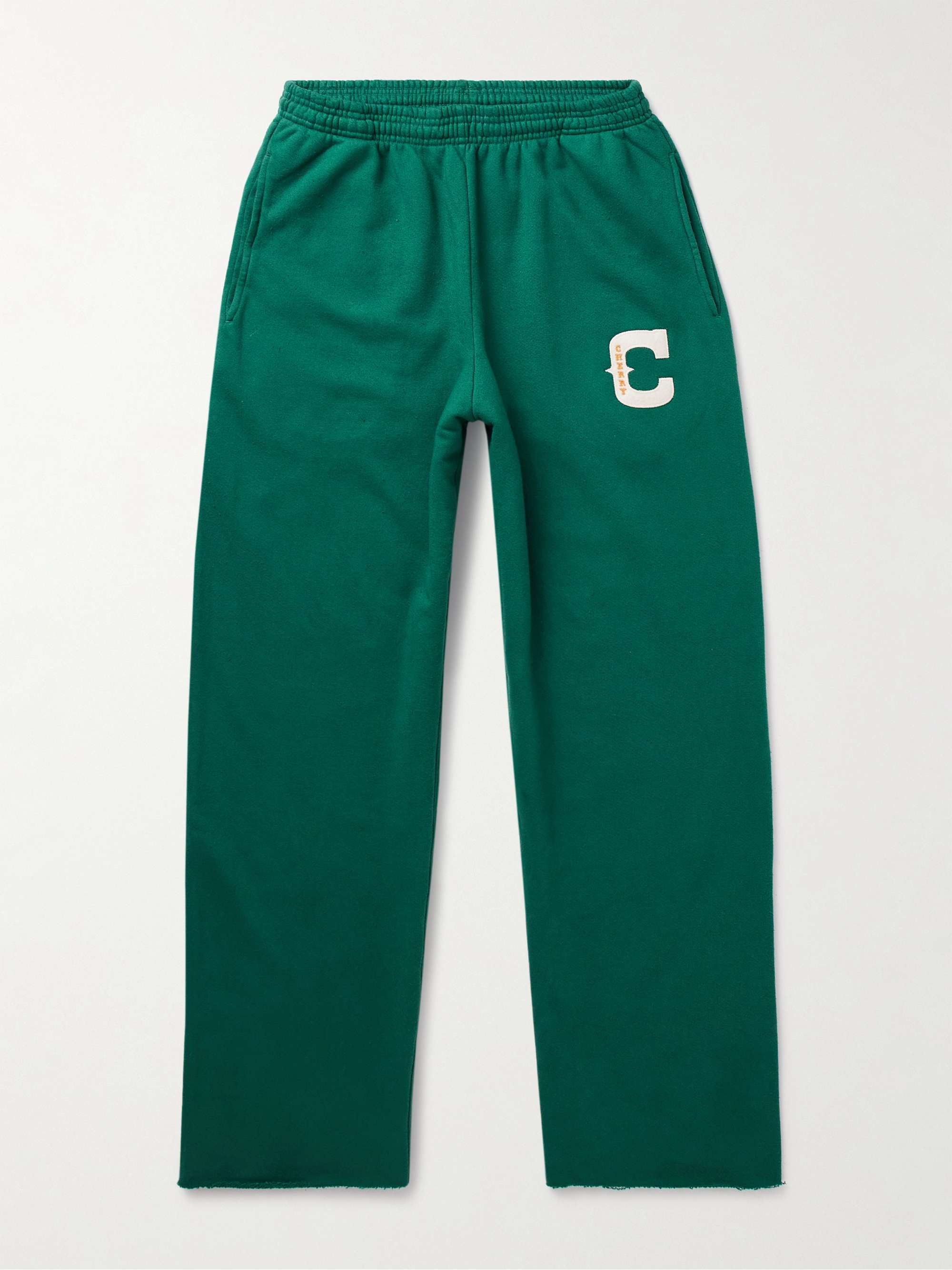 CHERRY LOS ANGELES Straight-Leg Logo-Appliquéd Cotton-Jersey