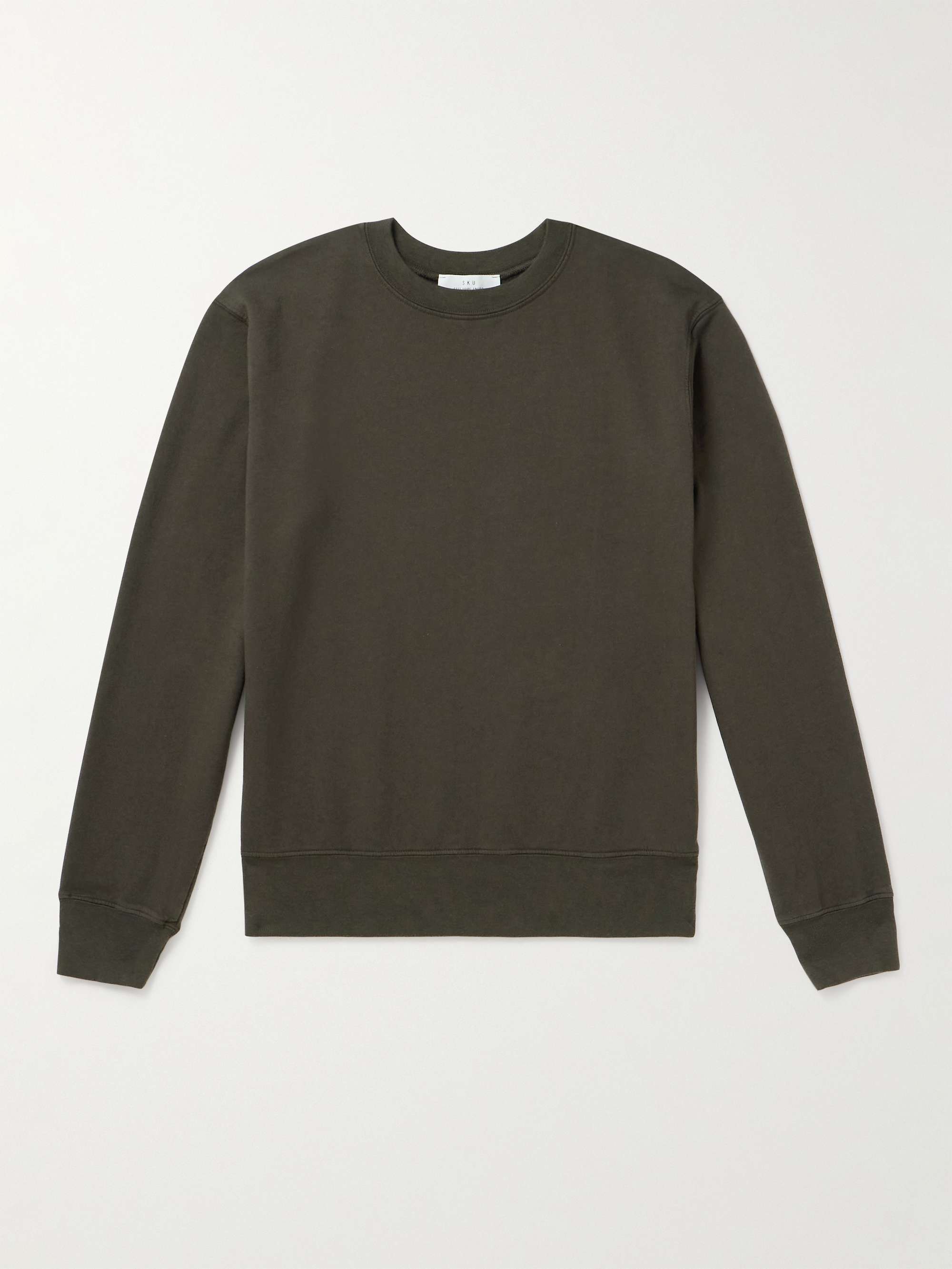 Supima Fleece-Back Cotton-Jersey Sweatshirt