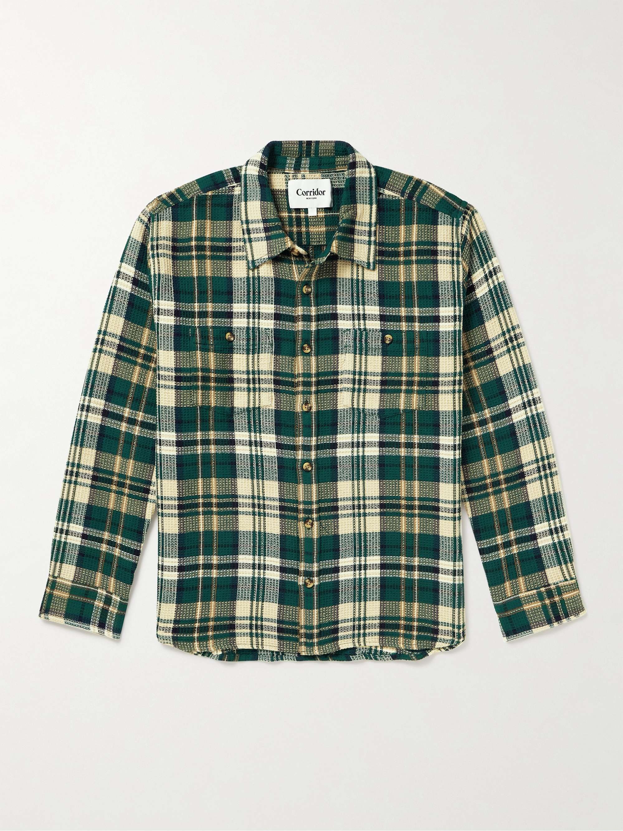 Plaid Cotton-Madras Shirt