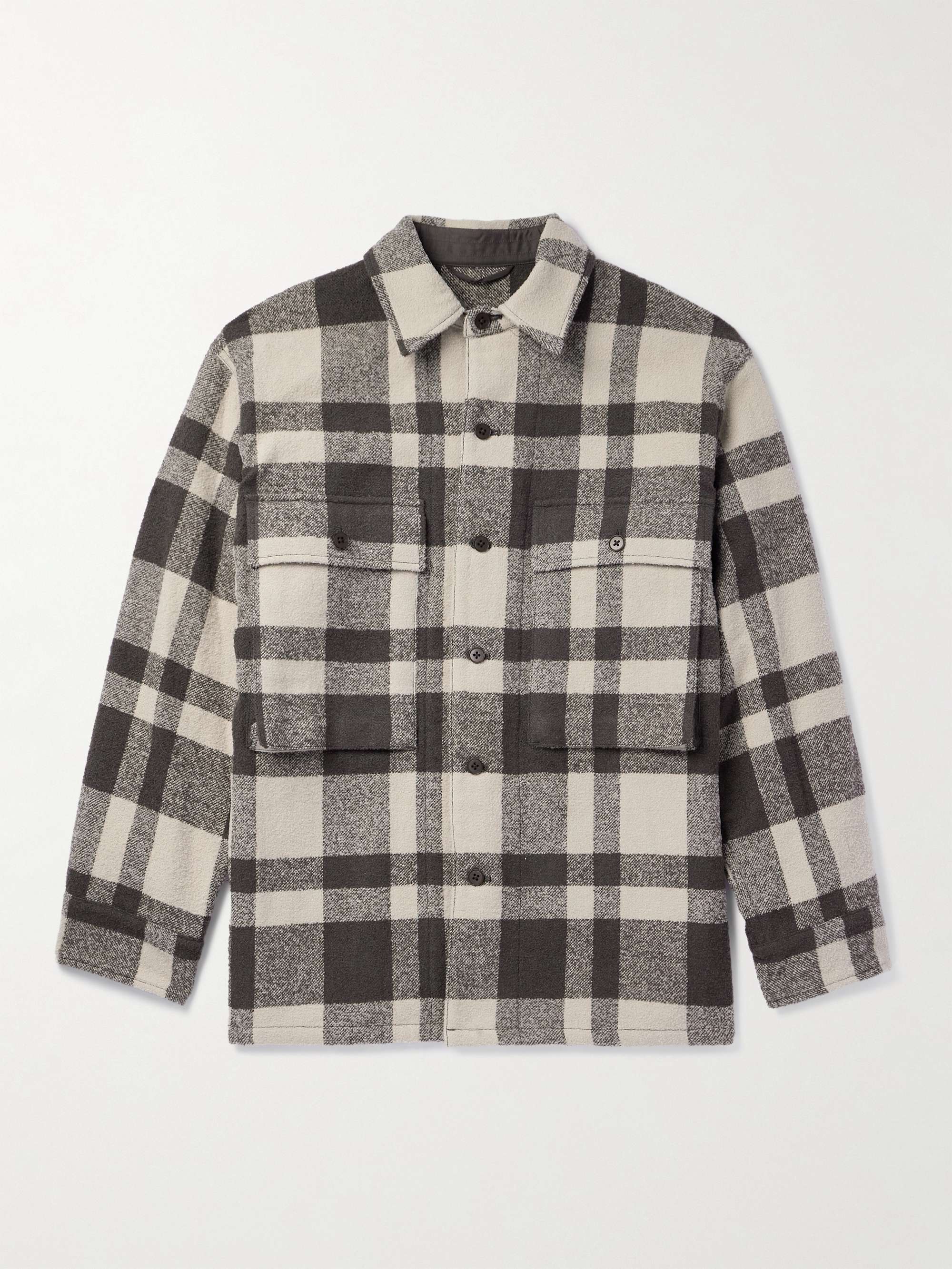 KAPTAIN SUNSHINE Mill Checked Woven Overshirt for Men | MR PORTER