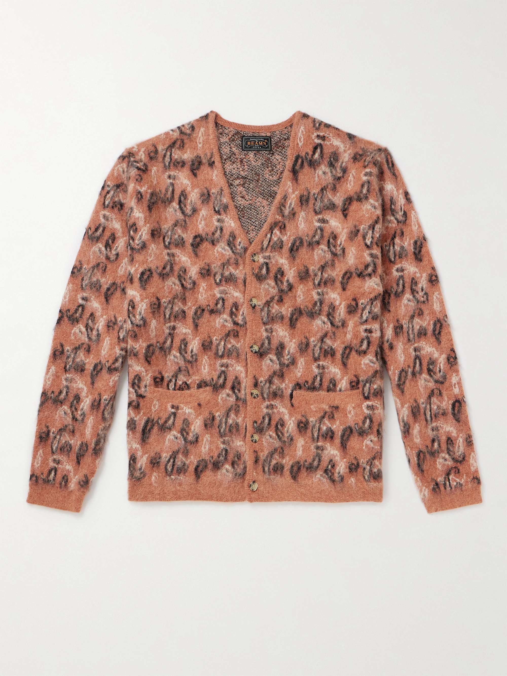Jacquard-Knit Cardigan