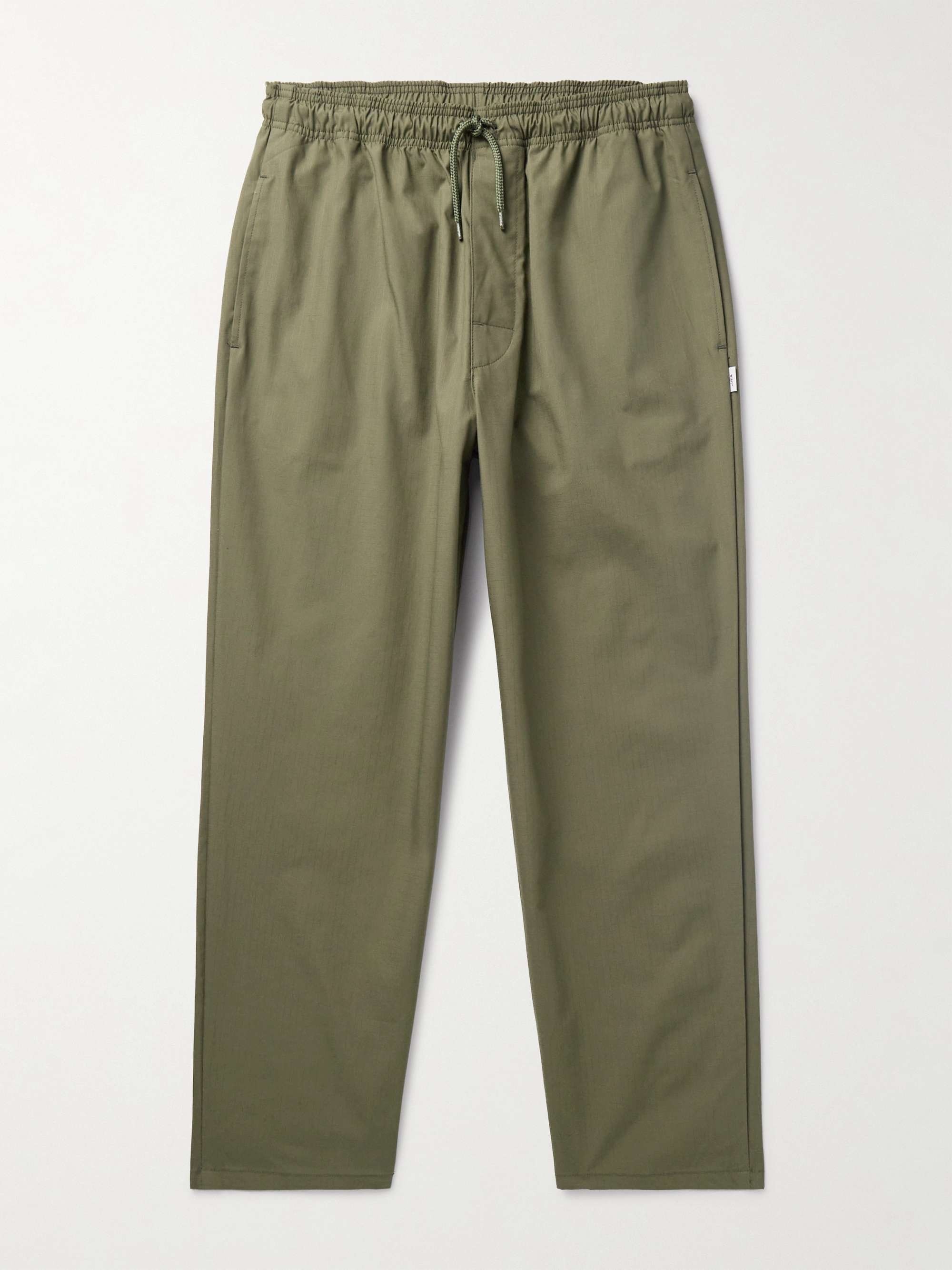 03 Straight-Leg Cotton-Ripstop Drawstring Trousers