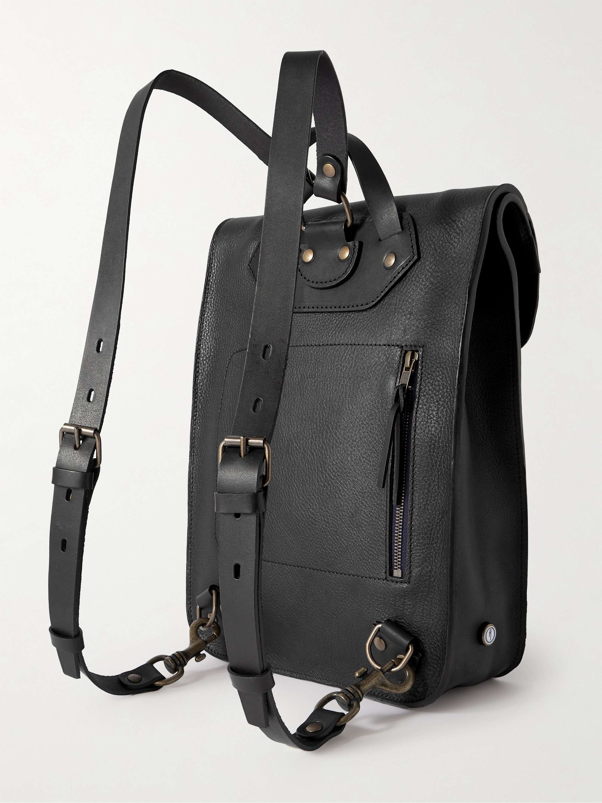BLEU DE CHAUFFE Arlo Vegetable-Tanned Full-Grain Leather Backpack