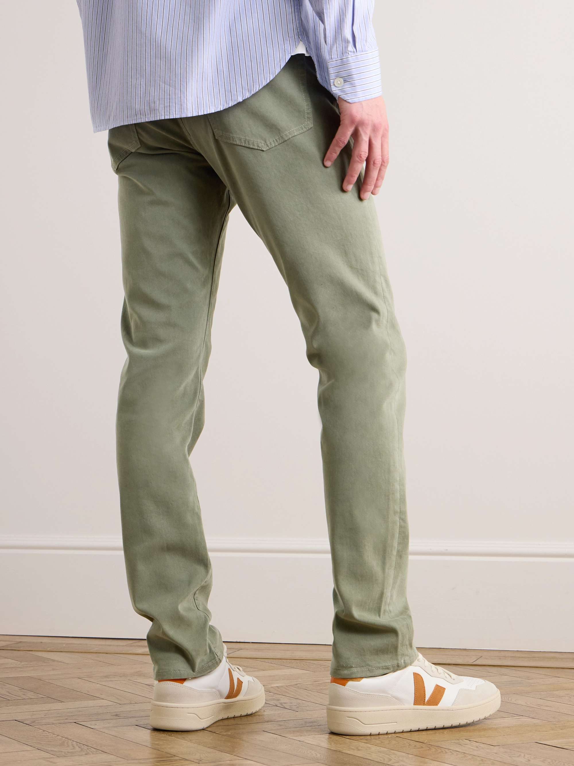 FRAME L'Homme Slim-Fit Stretch Lyocell-Blend Trousers