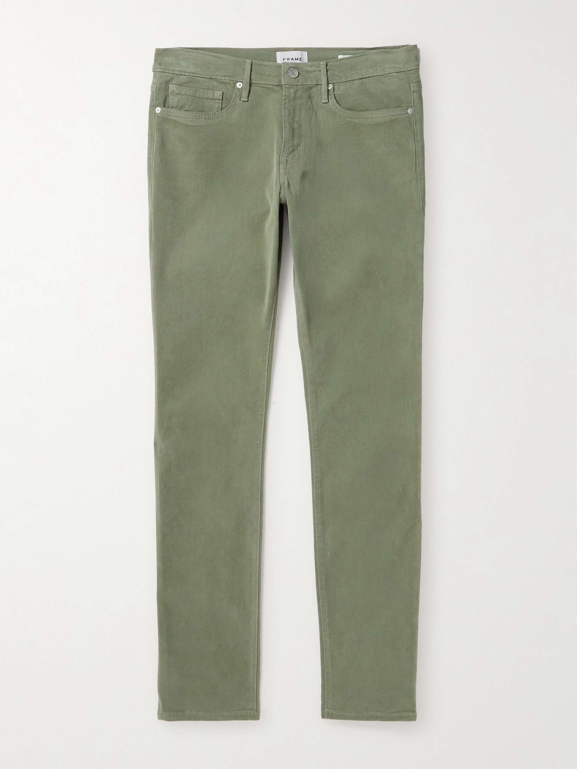 FRAME L'Homme Slim-Fit Stretch Lyocell-Blend Trousers