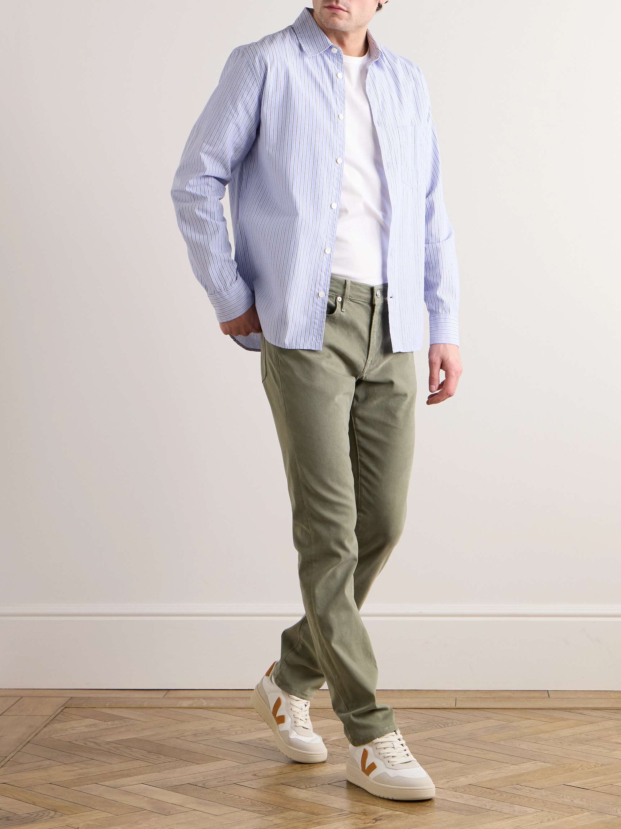 FRAME L'Homme Slim-Fit Stretch Lyocell-Blend Trousers