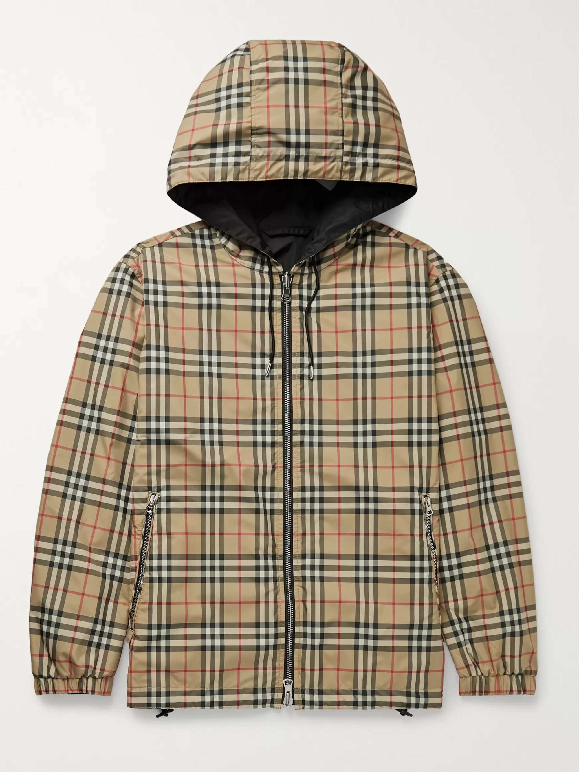 BURBERRY Reversible Checked Shell Jacket Men | MR PORTER