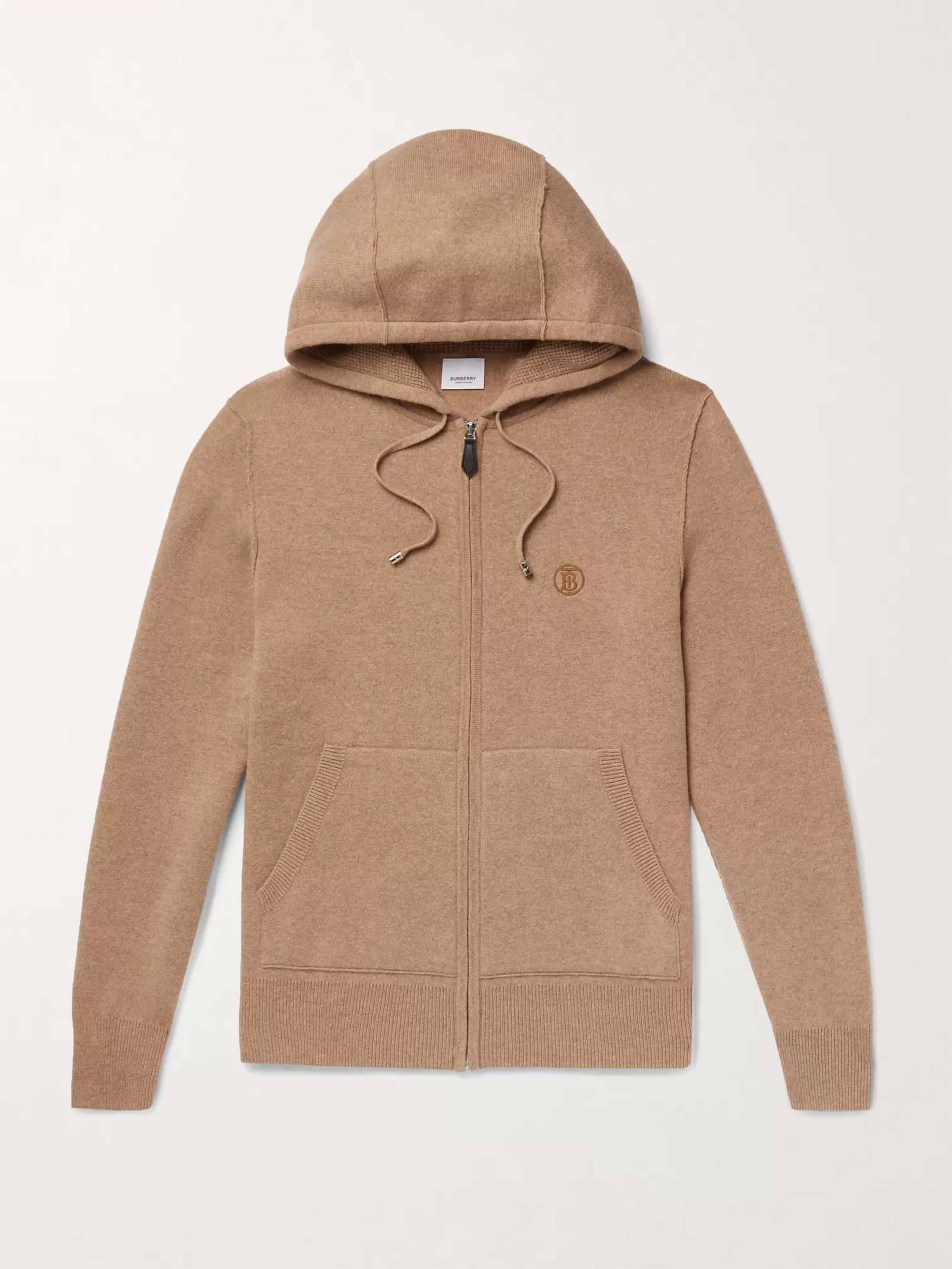 BURBERRY Cashmere-Blend Zip-Up Hoodie for Men | MR PORTER