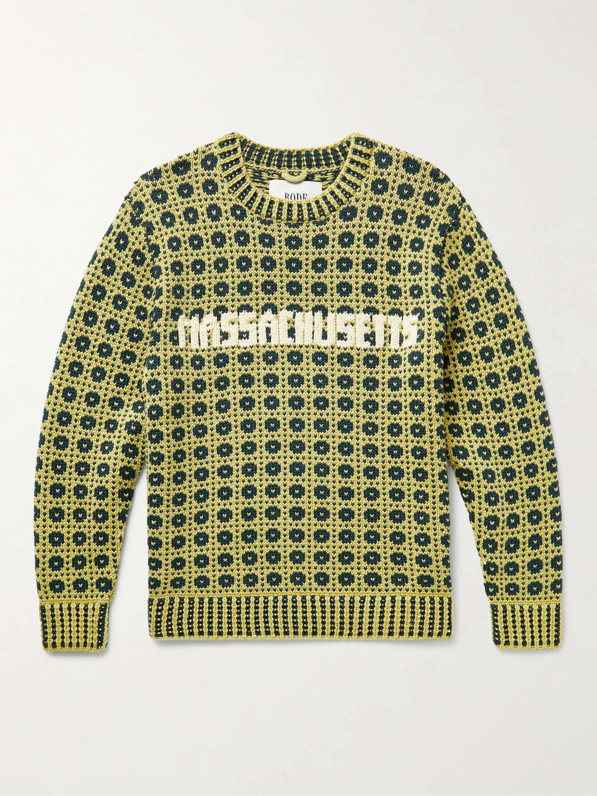 BODE Merino Wool-Jacquard Sweater for Men | MR PORTER