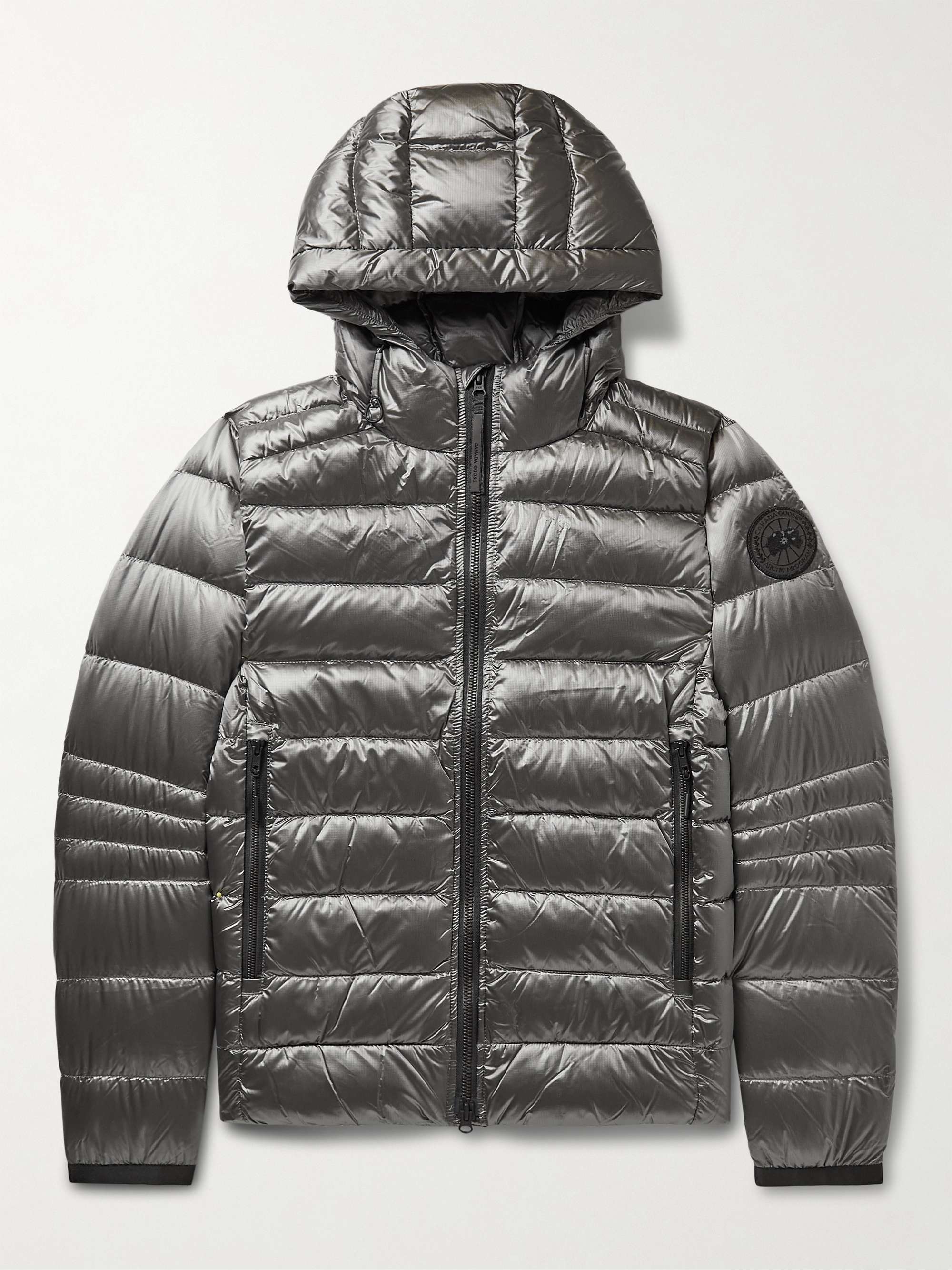 CANADA GOOSE Crofton Slim-Fit Metallic Nylon-Ripstop Hooded Down Jacket