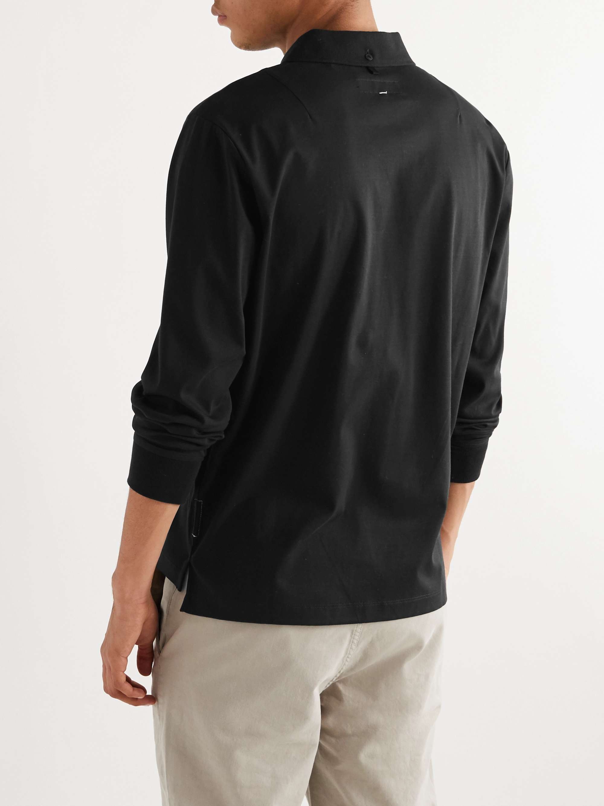 RAG & BONE Logo-Embroidered Cotton Polo Shirt