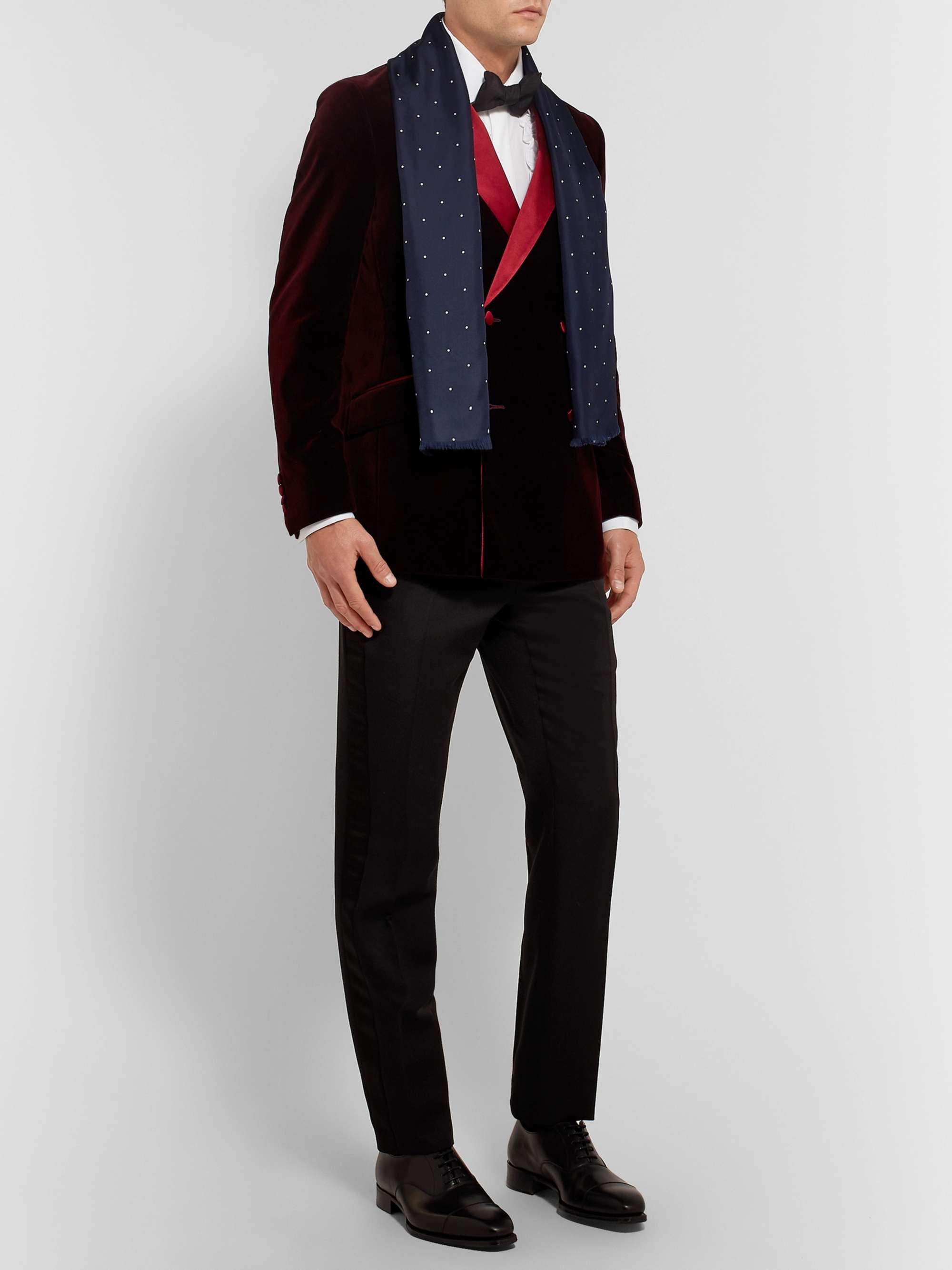 FAVOURBROOK Recycled Wool and Silk-Blend Jacquard Scarf