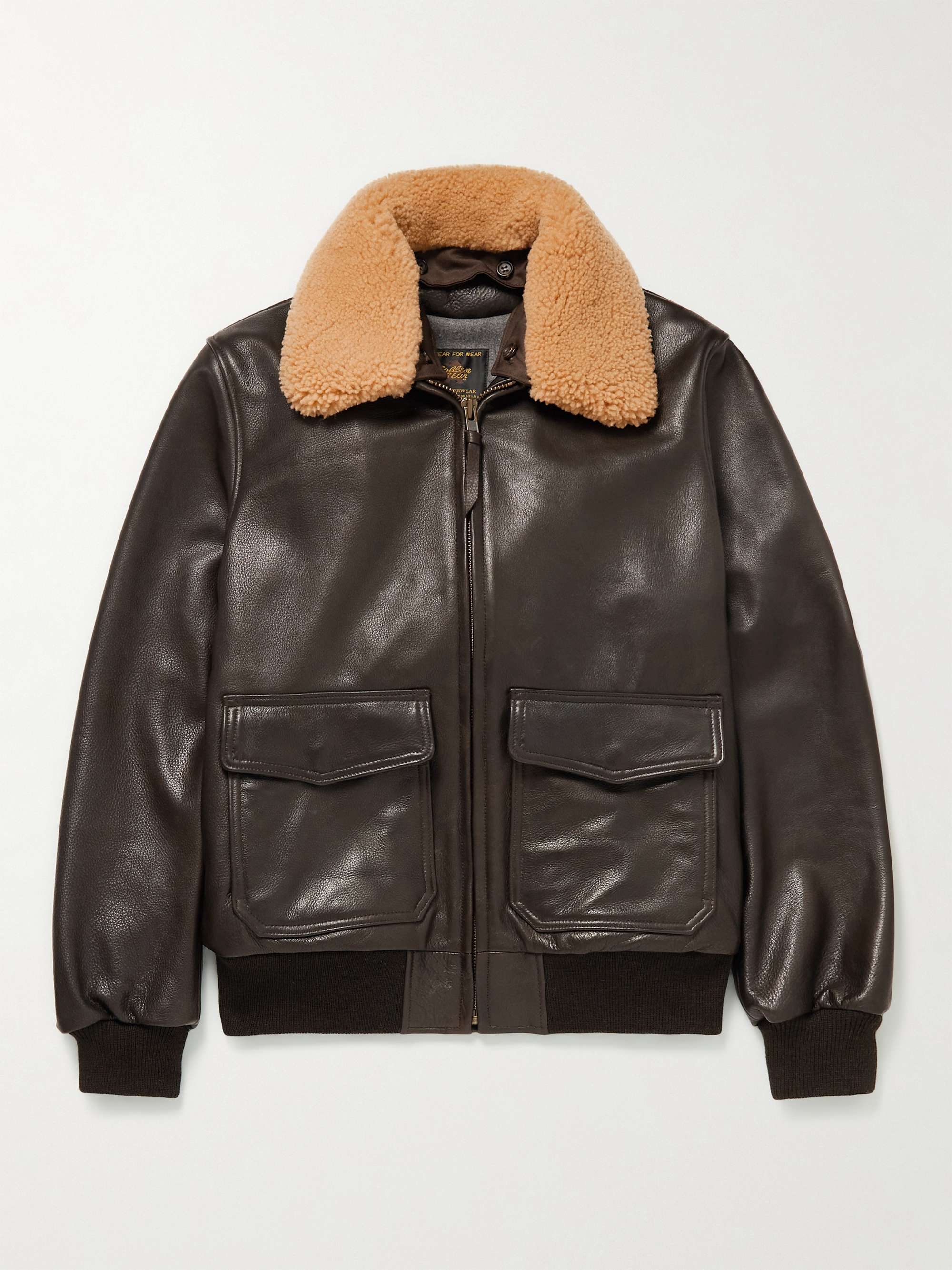 GOLDEN BEAR The Carter Shearling Bomber Jacket for Men | MR PORTER