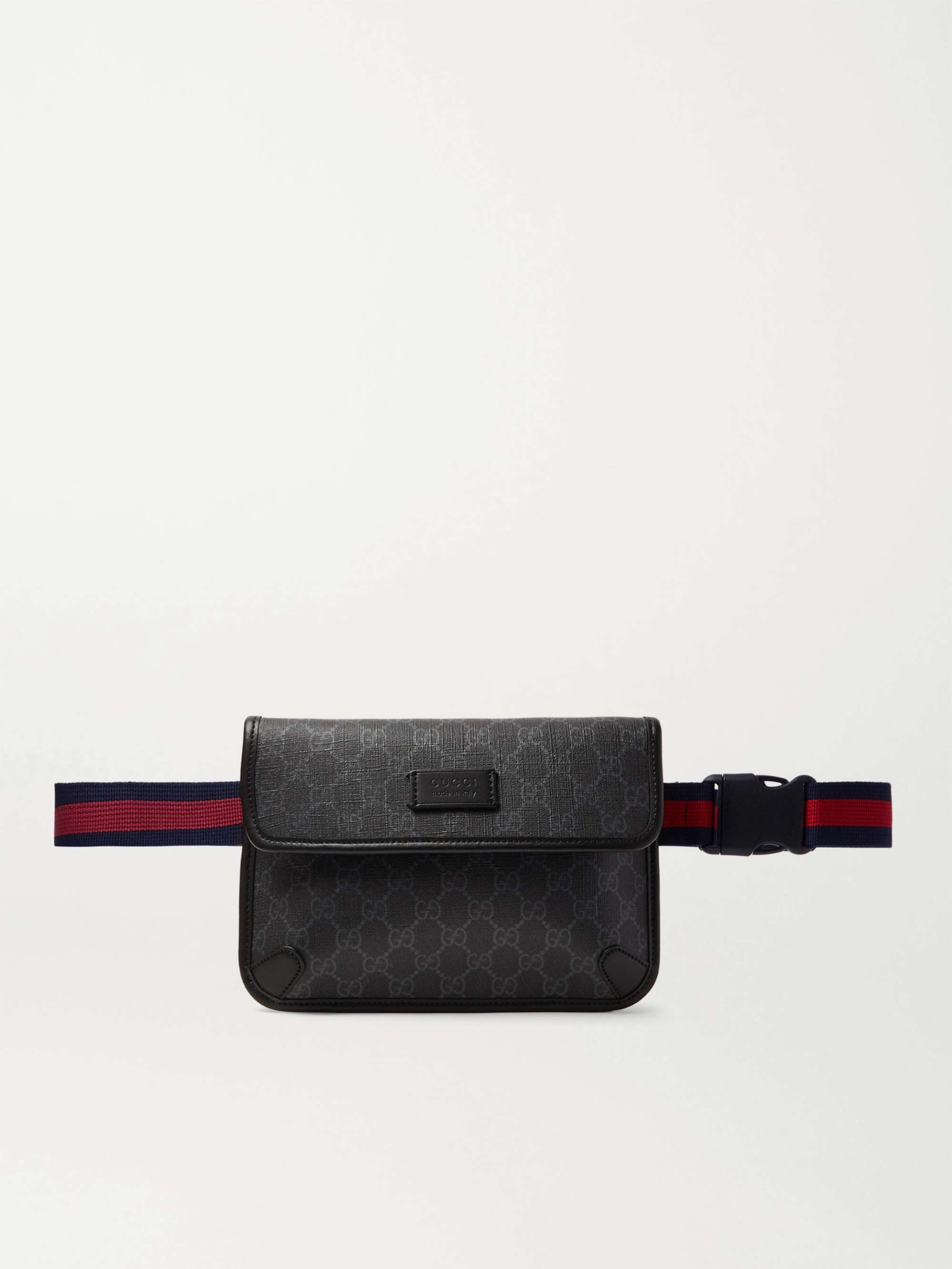 GUCCI Belt-bags Men, GG Supreme belt bag Black