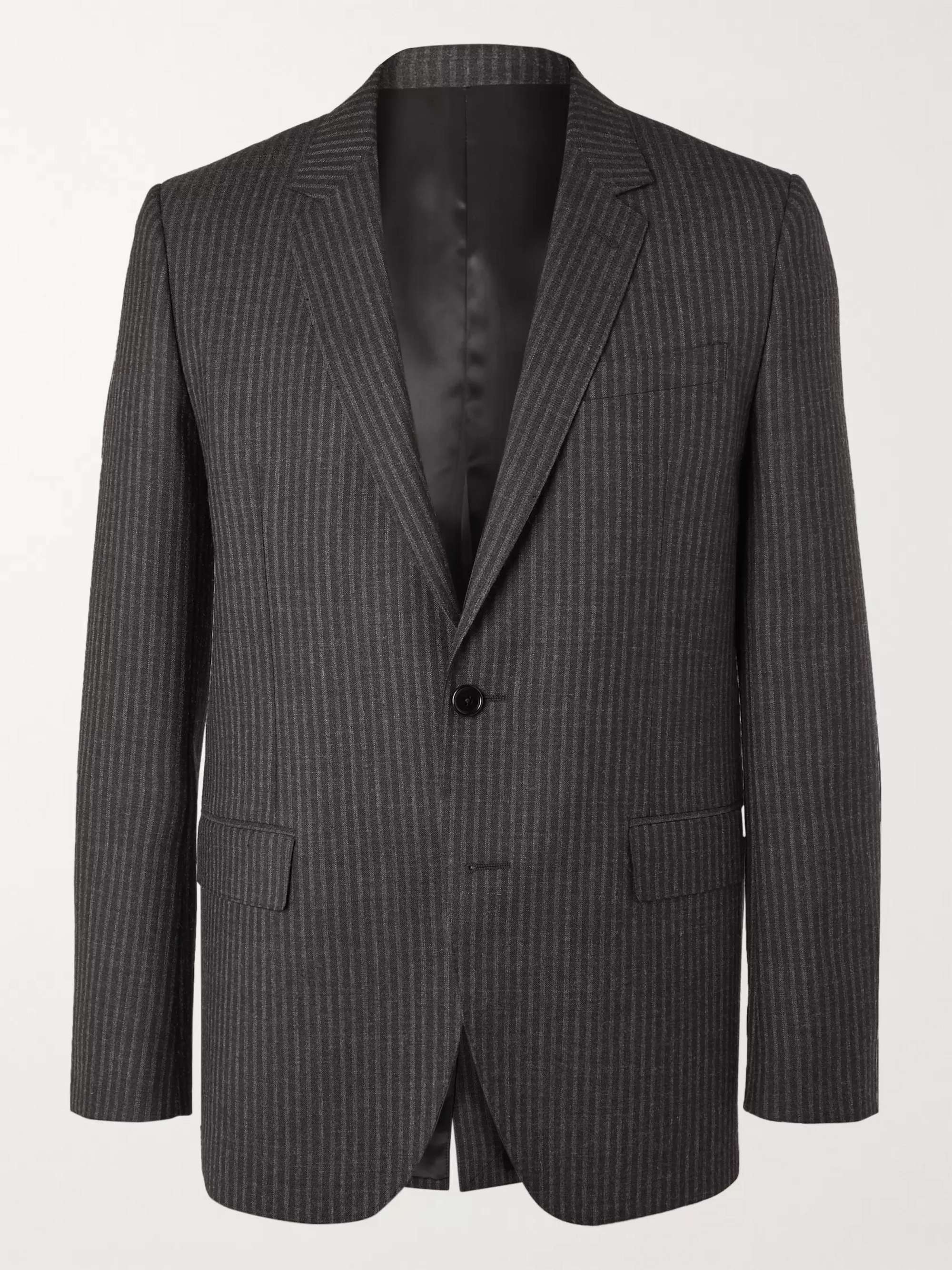 Striped Wool Suit Jacket