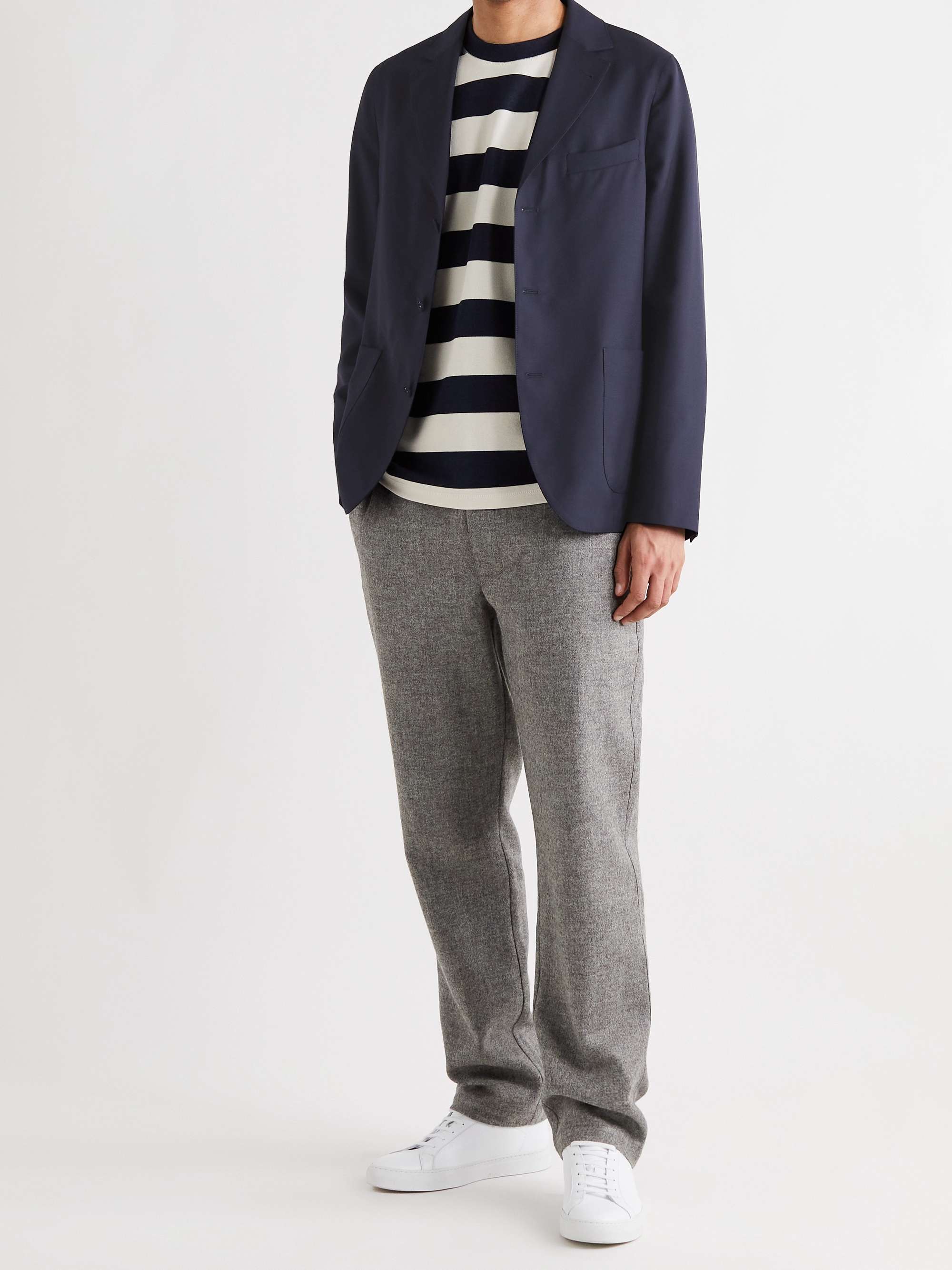 OFFICINE GÉNÉRALE Armie Unstructured Wool-Flannel Suit Jacket